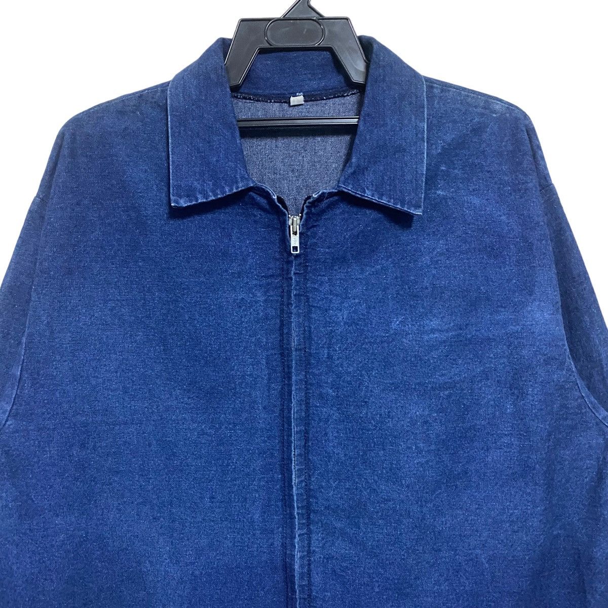 Vintage Vintage 80s Prison Denim Jacket Zipper Size US L / EU 52-54 / 3 - 4 Thumbnail