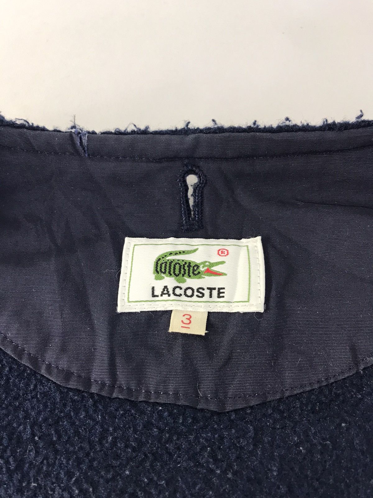 Japanese Brand × Lacoste × Vintage Lacoste Dark Blue Insulated Wool Fleece Vest K1111j Size US XL / EU 56 / 4 - 6 Thumbnail