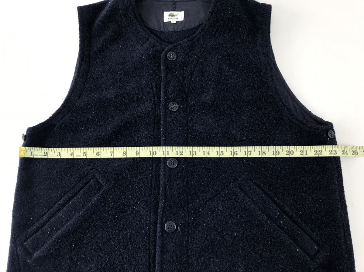 Japanese Brand × Lacoste × Vintage Lacoste Dark Blue Insulated Wool Fleece Vest K1111j Size US XL / EU 56 / 4 - 9 Thumbnail