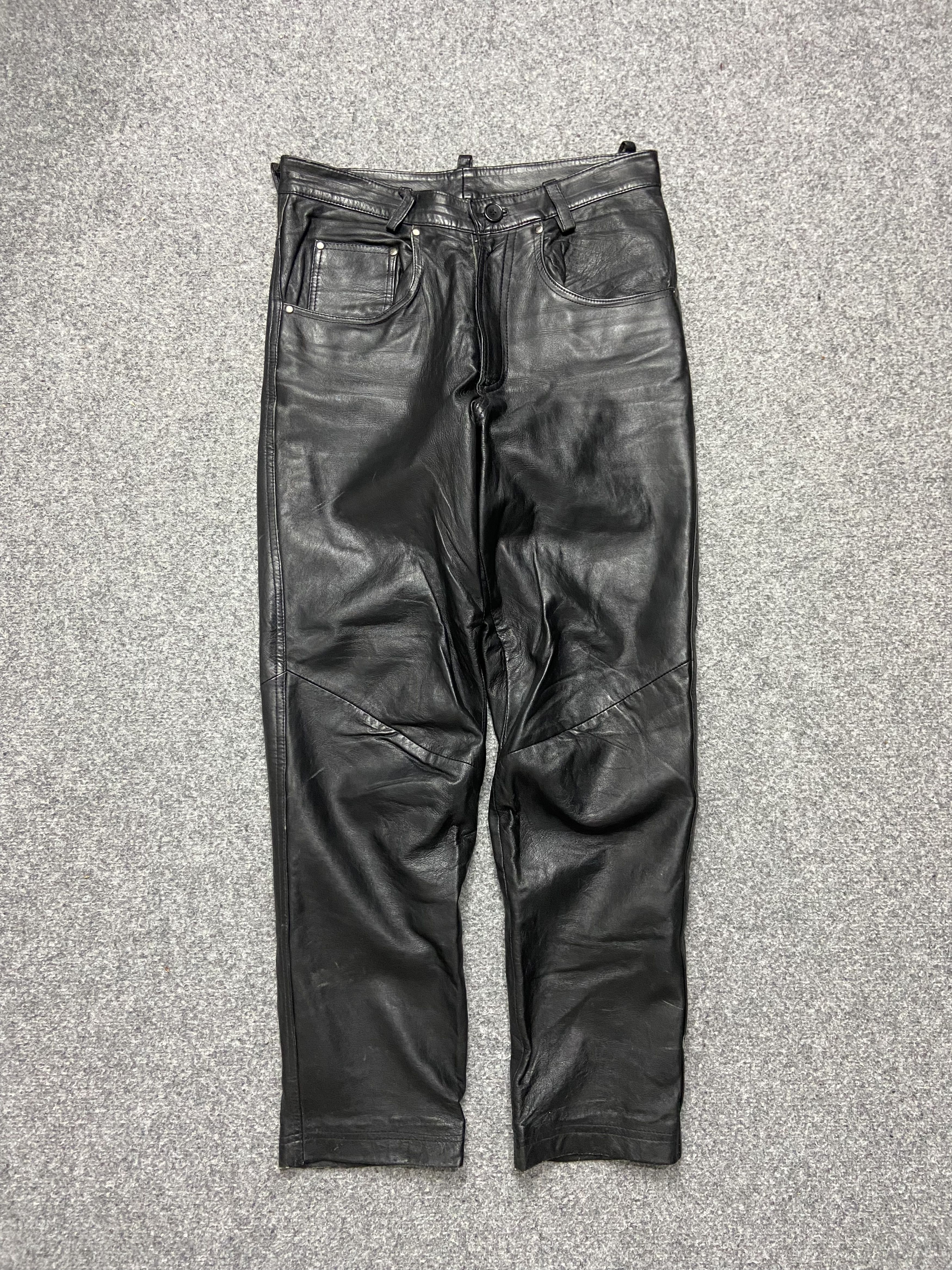 Leather × Vintage Vintage Leather Pants Size US 31 - 1 Thumbnail