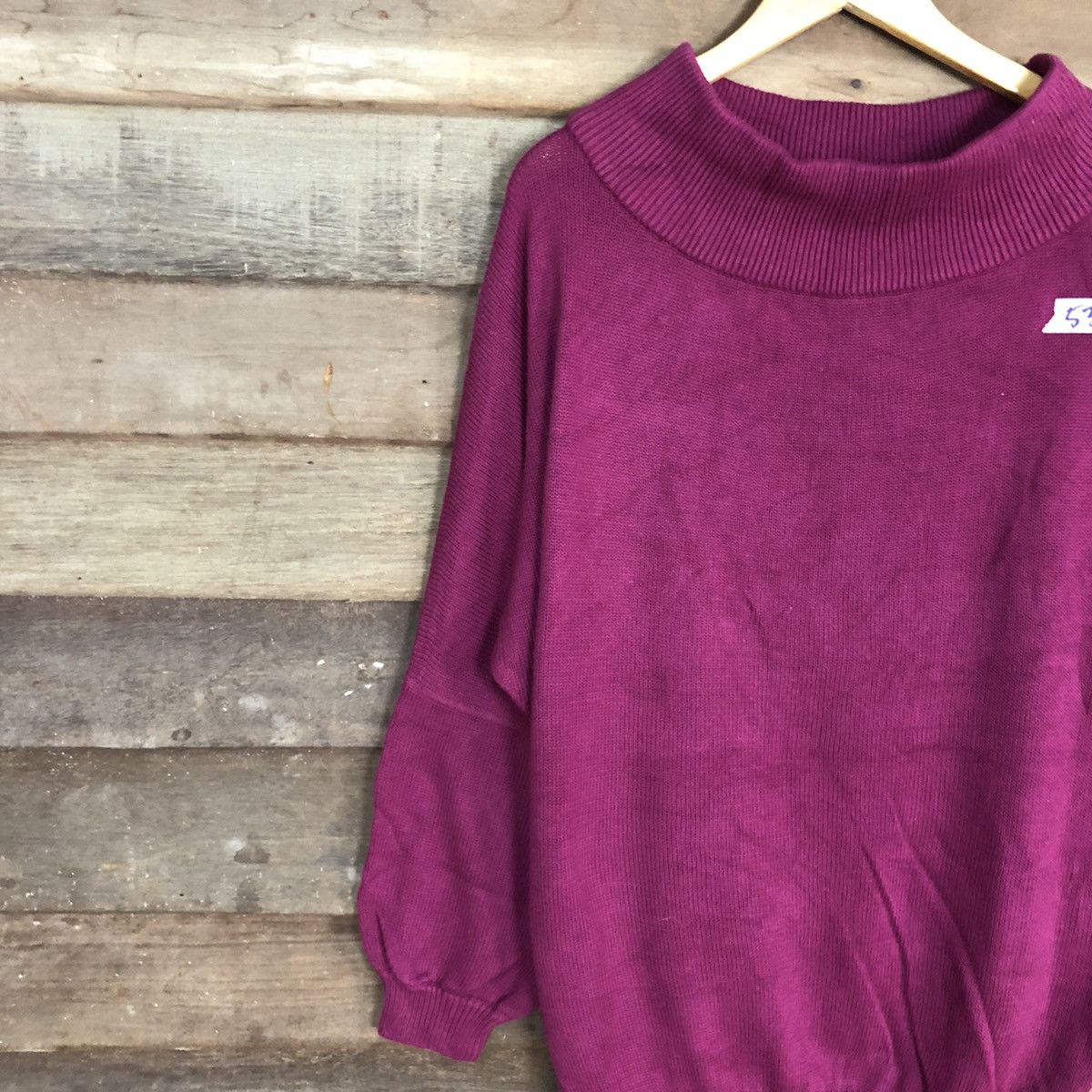 Homespun Knitwear × Japanese Brand N'or Label japan Purple Knitwear #5383 Size US L / EU 52-54 / 3 - 7 Thumbnail
