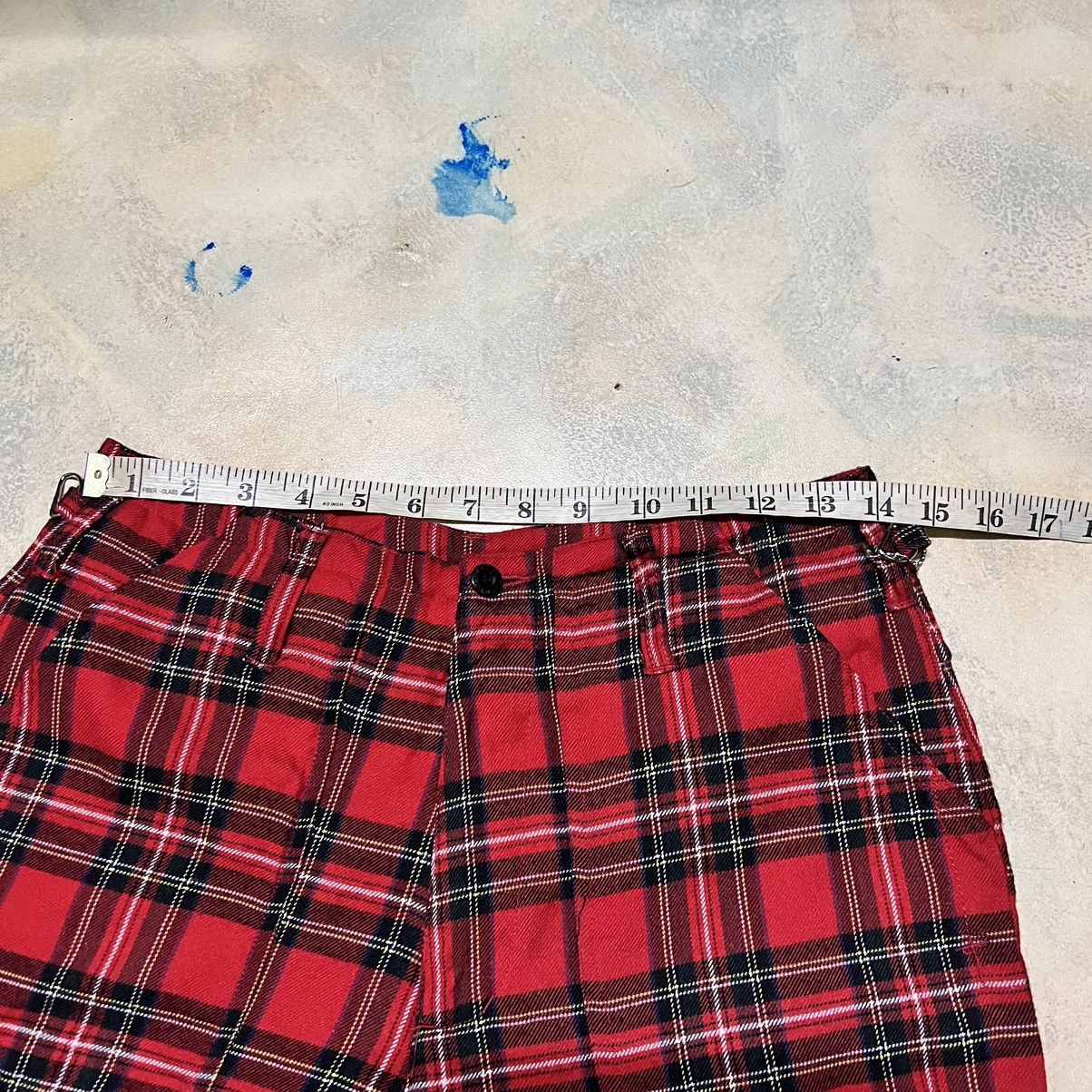 Japanese Brand Punk Bondage Red Tartan Seditionaries Pants Size US 28 / EU 44 - 10 Thumbnail