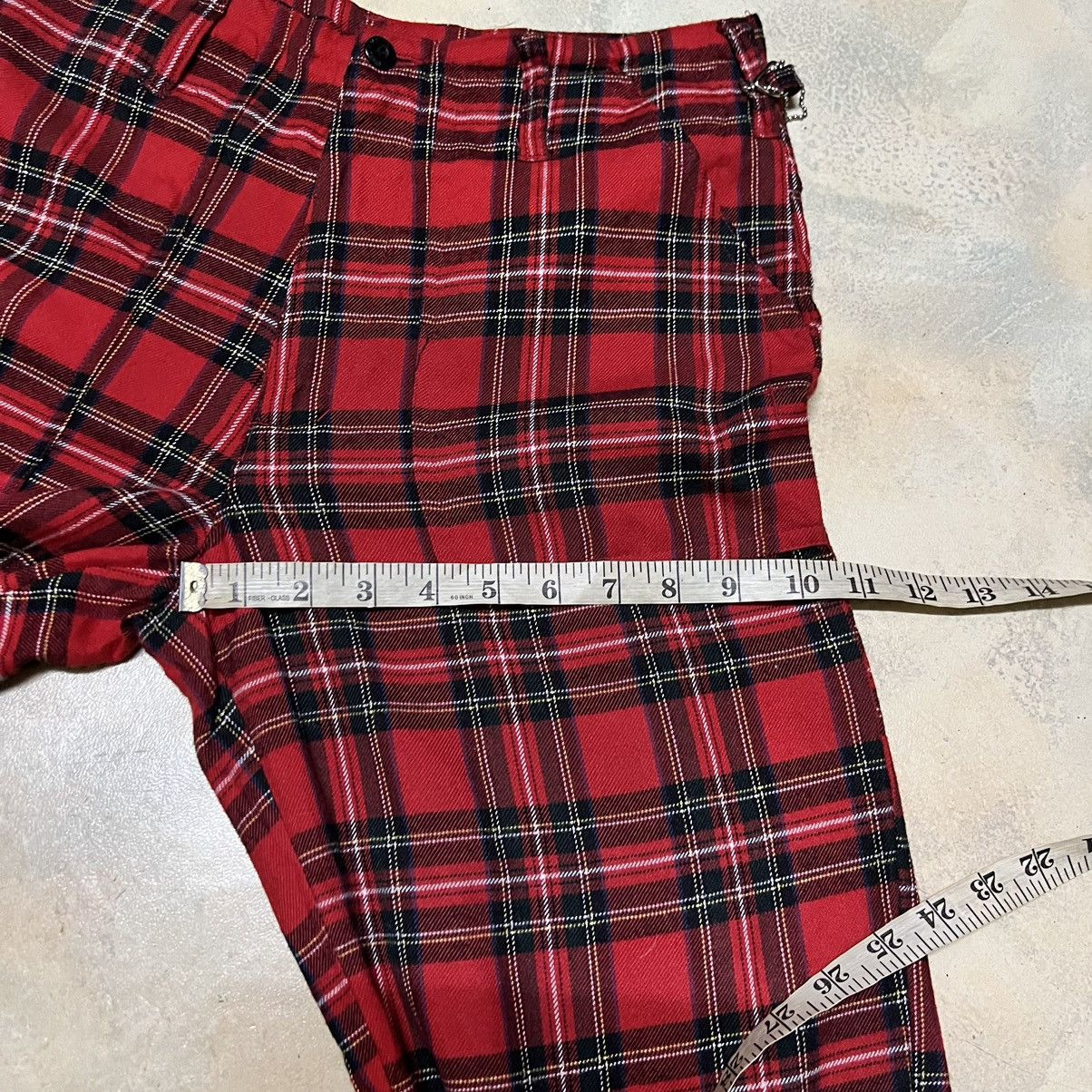 Japanese Brand Punk Bondage Red Tartan Seditionaries Pants Size US 28 / EU 44 - 12 Thumbnail