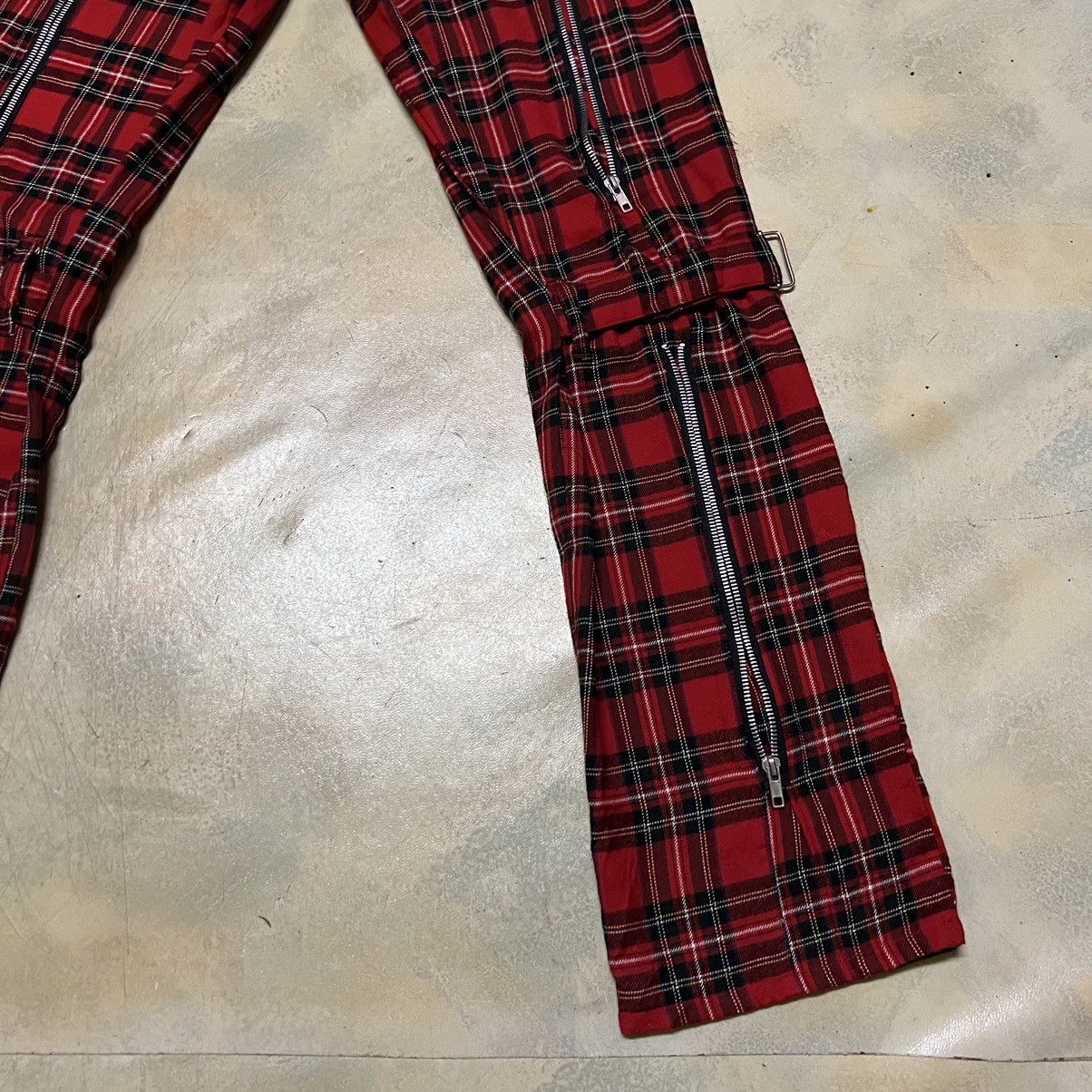 Japanese Brand Punk Bondage Red Tartan Seditionaries Pants Size US 28 / EU 44 - 18 Thumbnail