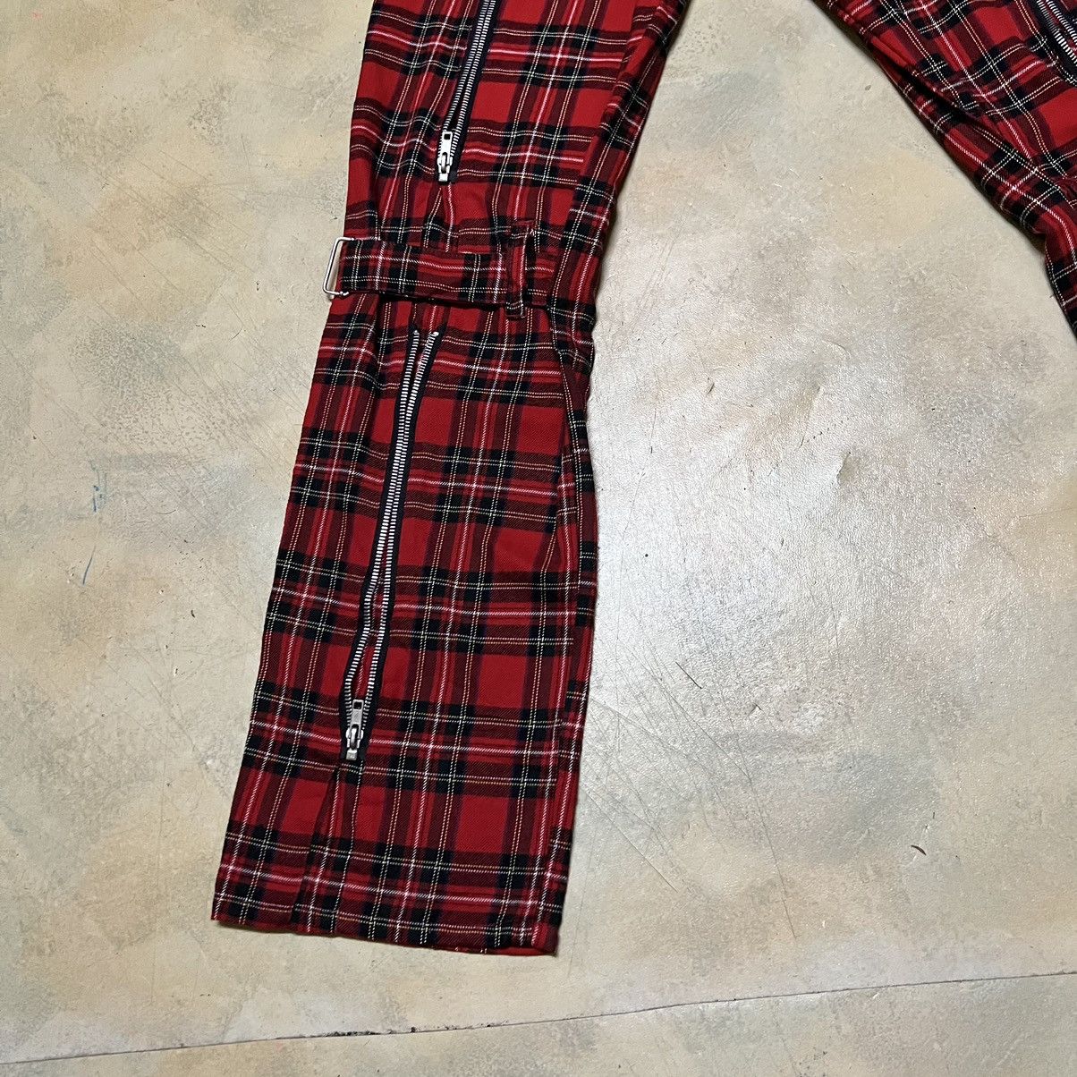 Japanese Brand Punk Bondage Red Tartan Seditionaries Pants Size US 28 / EU 44 - 19 Thumbnail