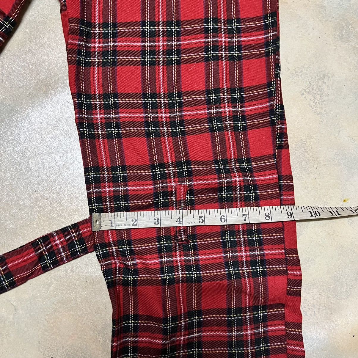 Japanese Brand Punk Bondage Red Tartan Seditionaries Pants Size US 28 / EU 44 - 13 Thumbnail