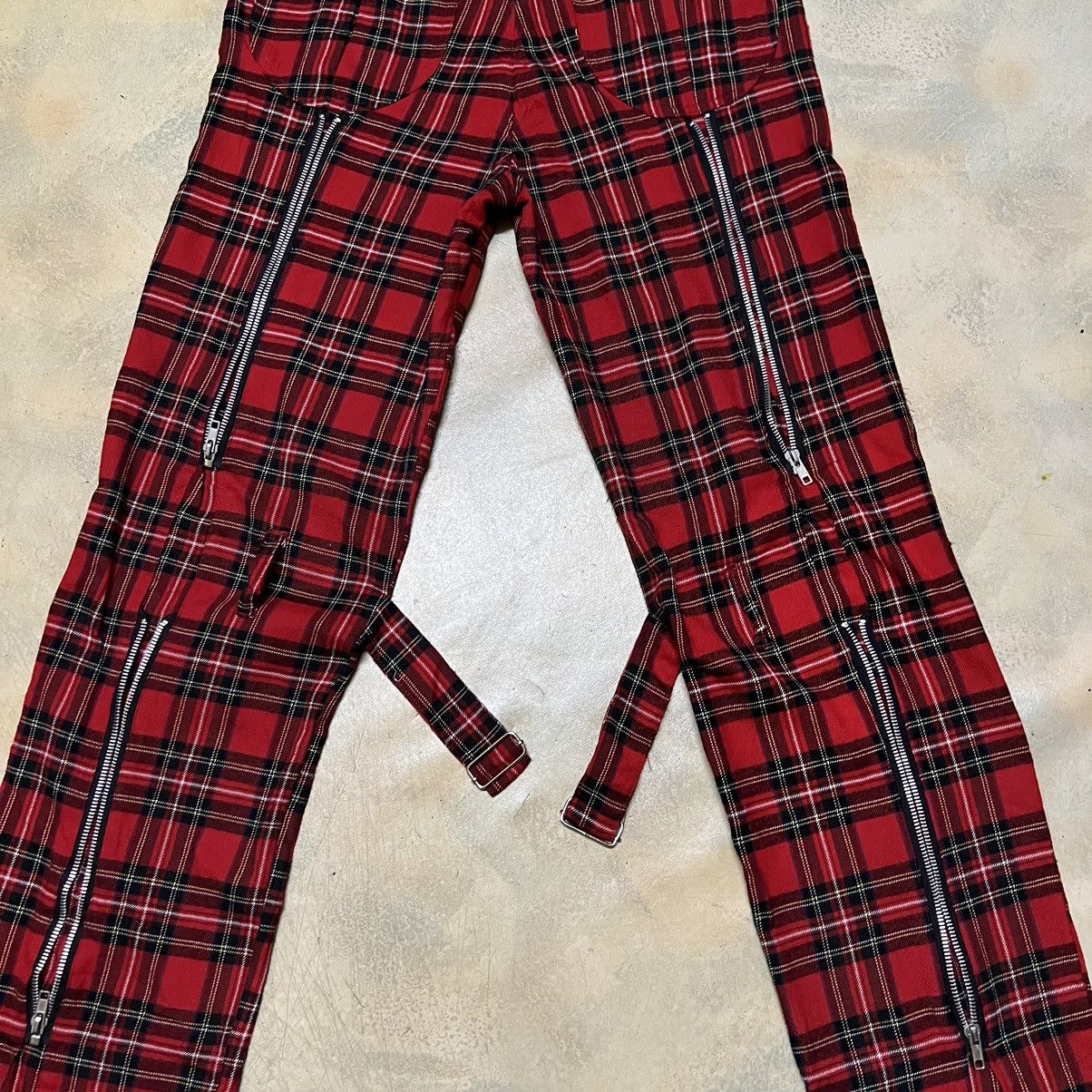 Japanese Brand Punk Bondage Red Tartan Seditionaries Pants Size US 28 / EU 44 - 20 Thumbnail