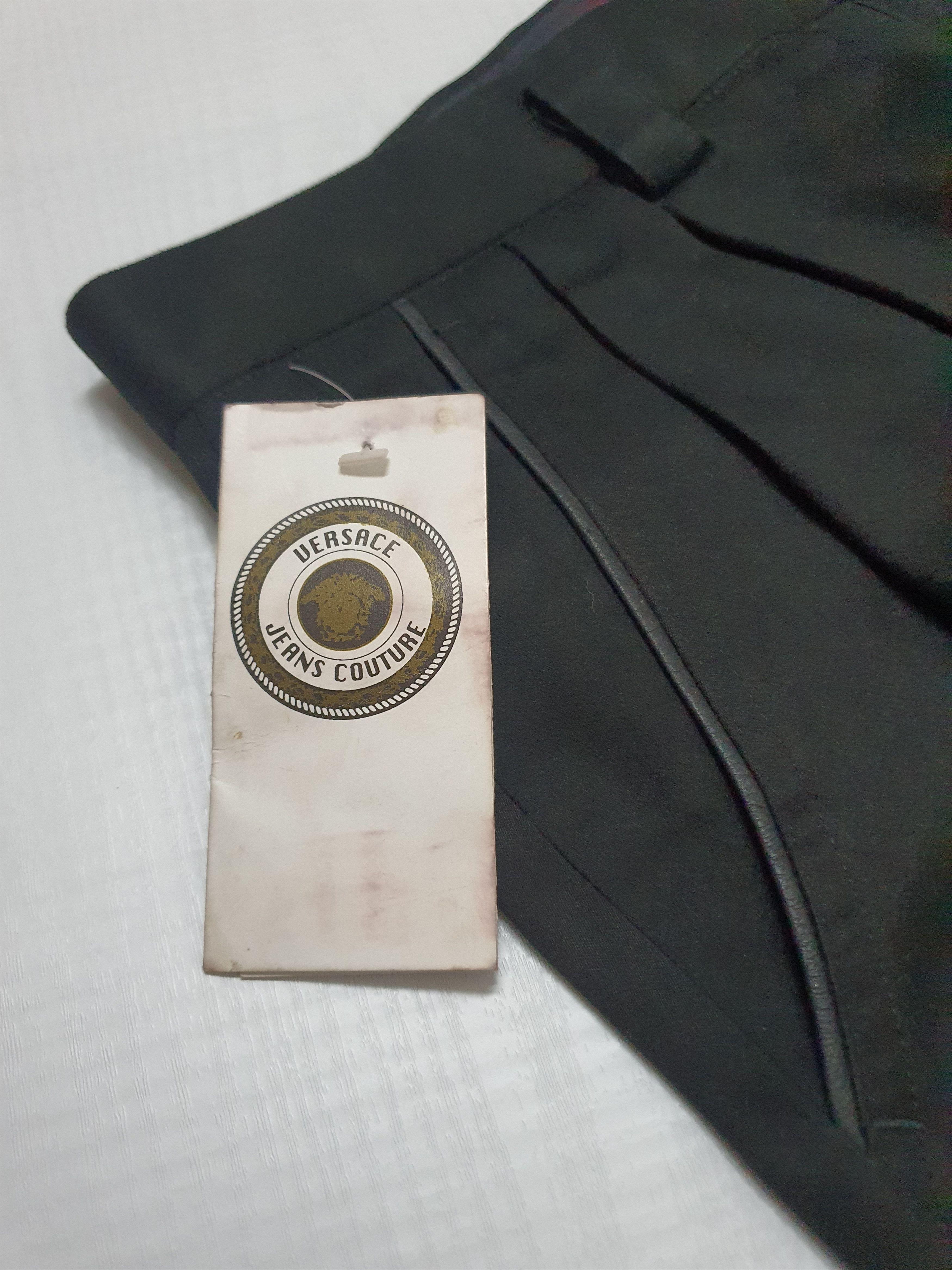 Versace Waist 31" VERSACE JEANS COUTURE Black Pants. Size US 31 - 10 Thumbnail