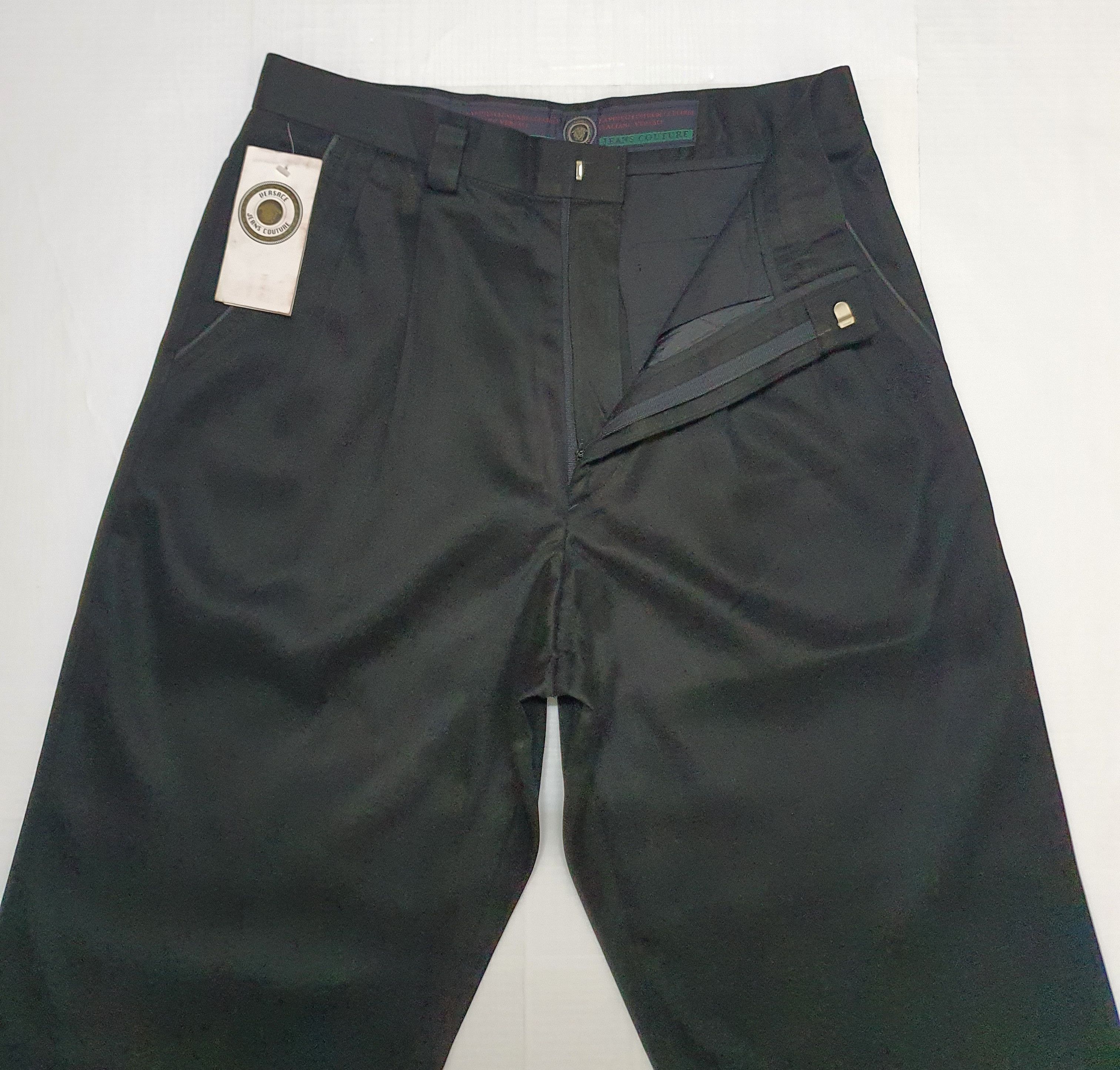 Versace Waist 31" VERSACE JEANS COUTURE Black Pants. Size US 31 - 8 Thumbnail