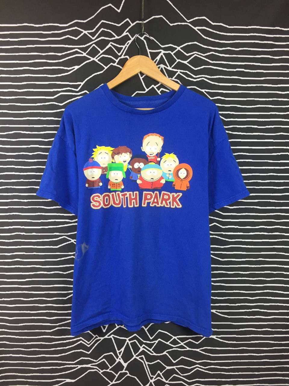 image of Cartoon Network x Giant VTG South Park Giant Tag Cartoon Tee in Blue, Men's (Size XL)