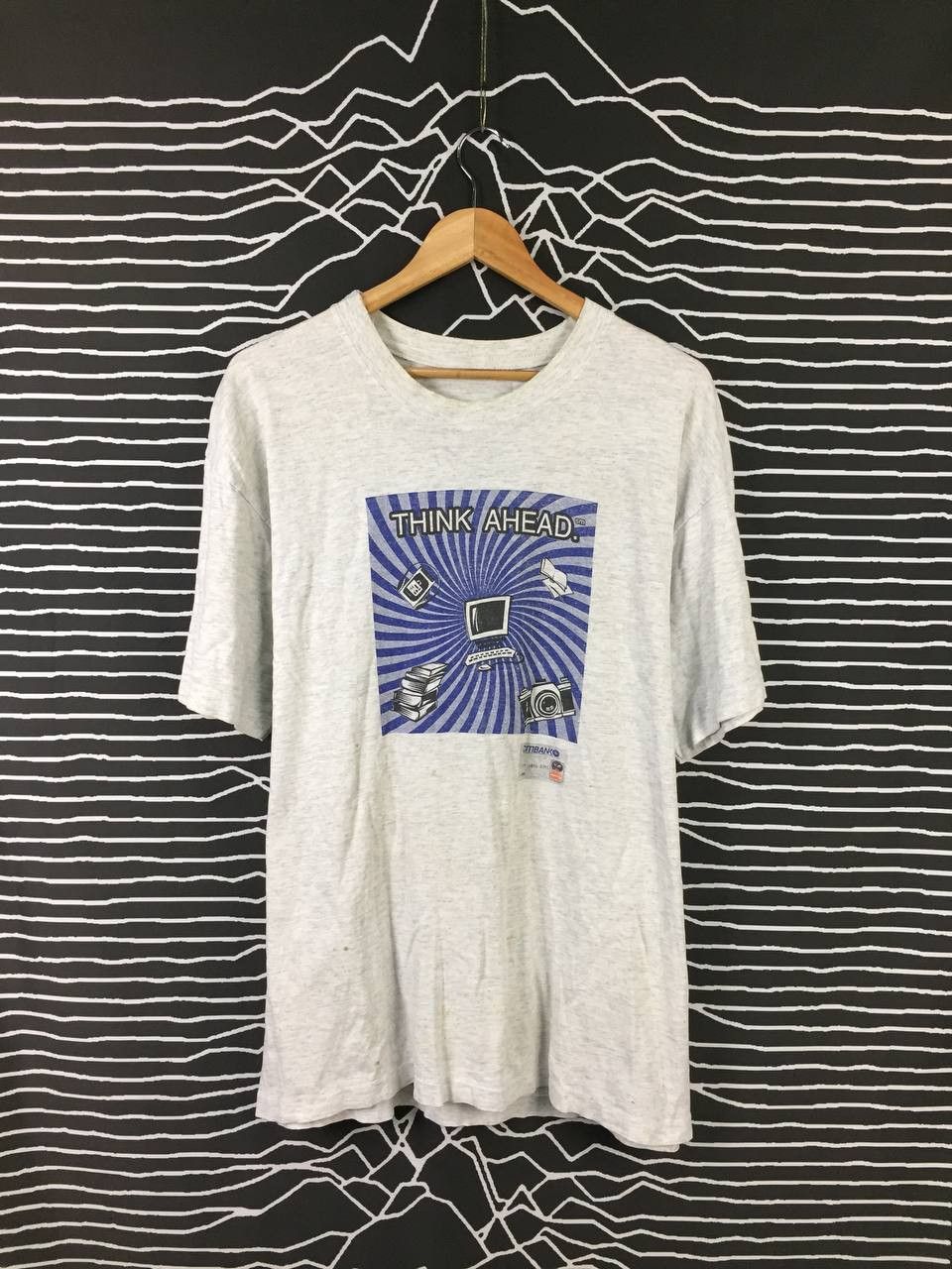 Apple Vtg 90s Think Ahead Citibank Visa Mastercard Tech Tee Size US XL / EU 56 / 4 - 1 Thumbnail