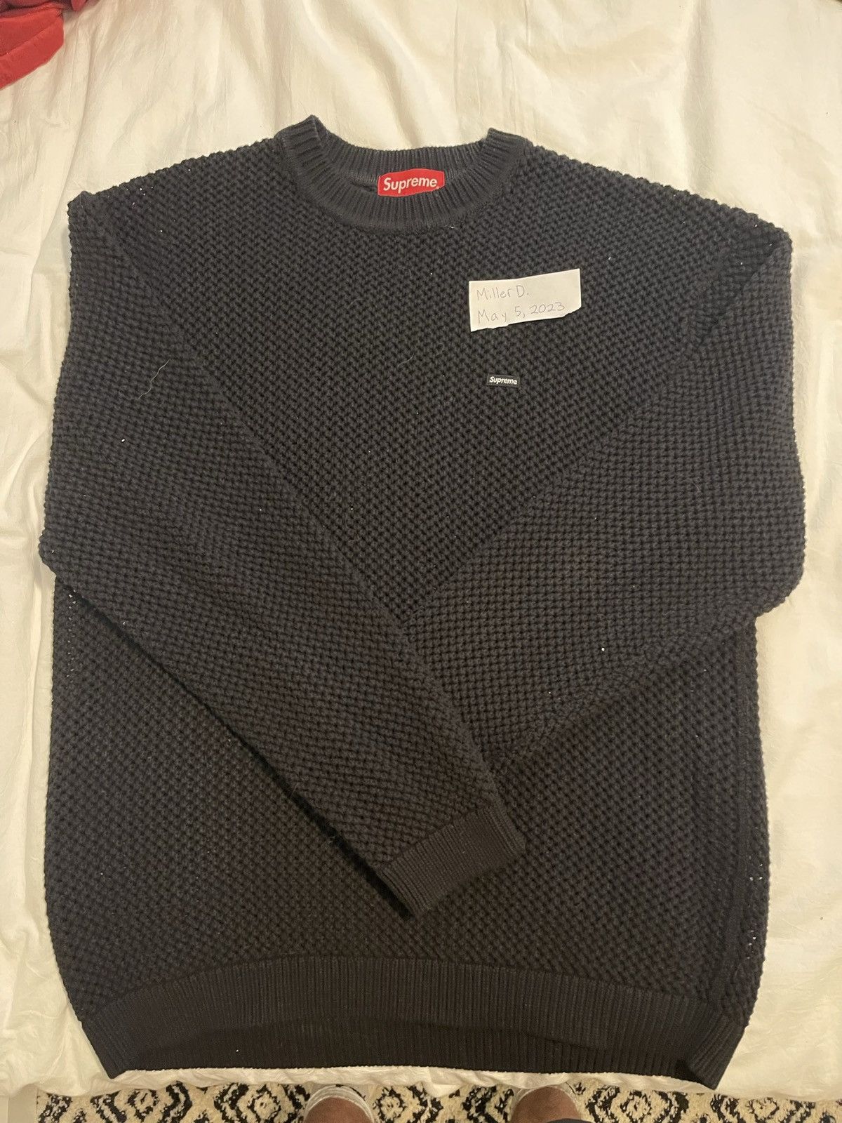 Supreme Supreme Open Knit Small Box Sweater | Grailed