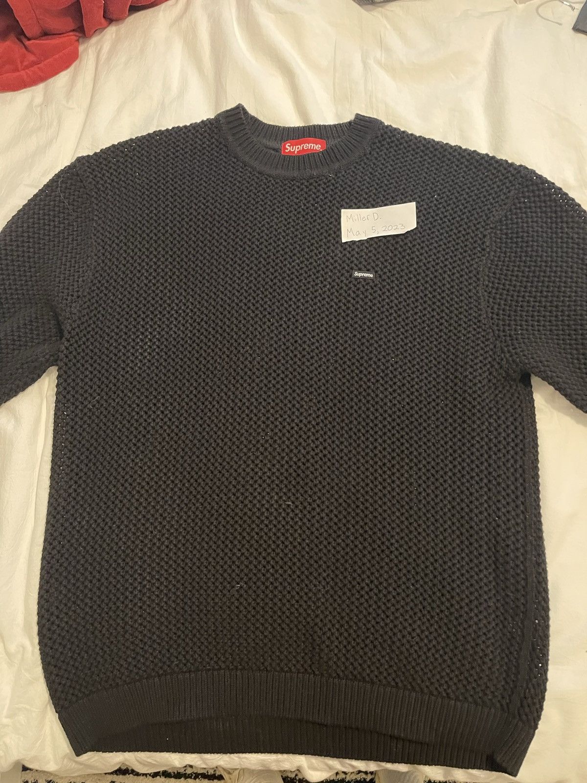 Supreme Supreme Open Knit Small Box Sweater | Grailed