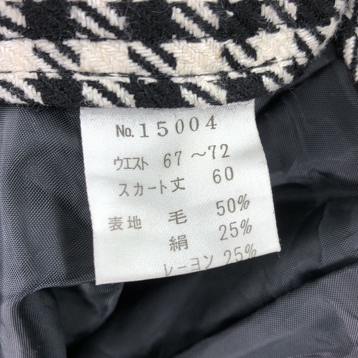 Japanese Brand × Vintage Vintage Houndstooth Skirt Luxury Design Style Unbranded Size 28" / US 6 / IT 42 - 15 Thumbnail