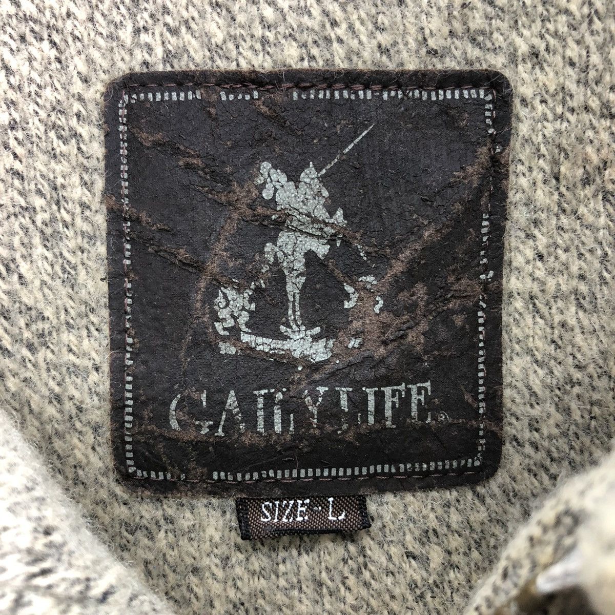 Japanese Brand Vintage 80's Wool Casual Work Jacket by Gaily Life Size US L / EU 52-54 / 3 - 12 Thumbnail