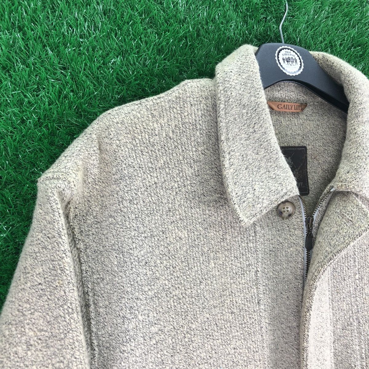 Japanese Brand Vintage 80's Wool Casual Work Jacket by Gaily Life Size US L / EU 52-54 / 3 - 2 Thumbnail