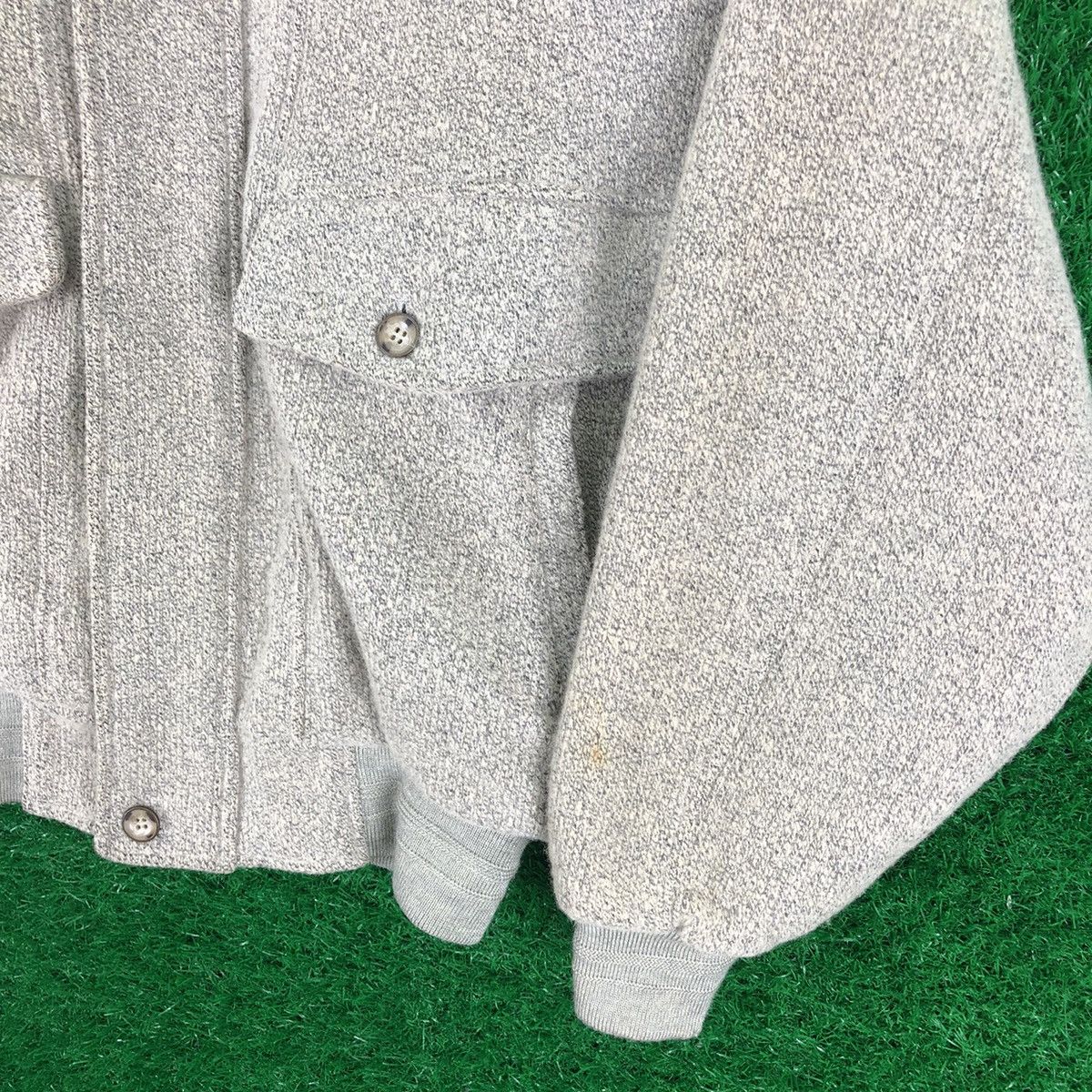 Japanese Brand Vintage 80's Wool Casual Work Jacket by Gaily Life Size US L / EU 52-54 / 3 - 3 Thumbnail