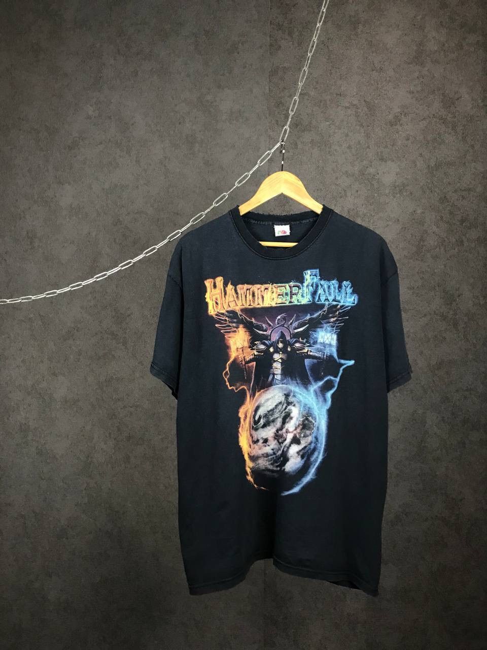 Band Tees × Vintage Hammer Fall 2009 vintage rock band distressed tour tee Size US XL / EU 56 / 4 - 1 Thumbnail