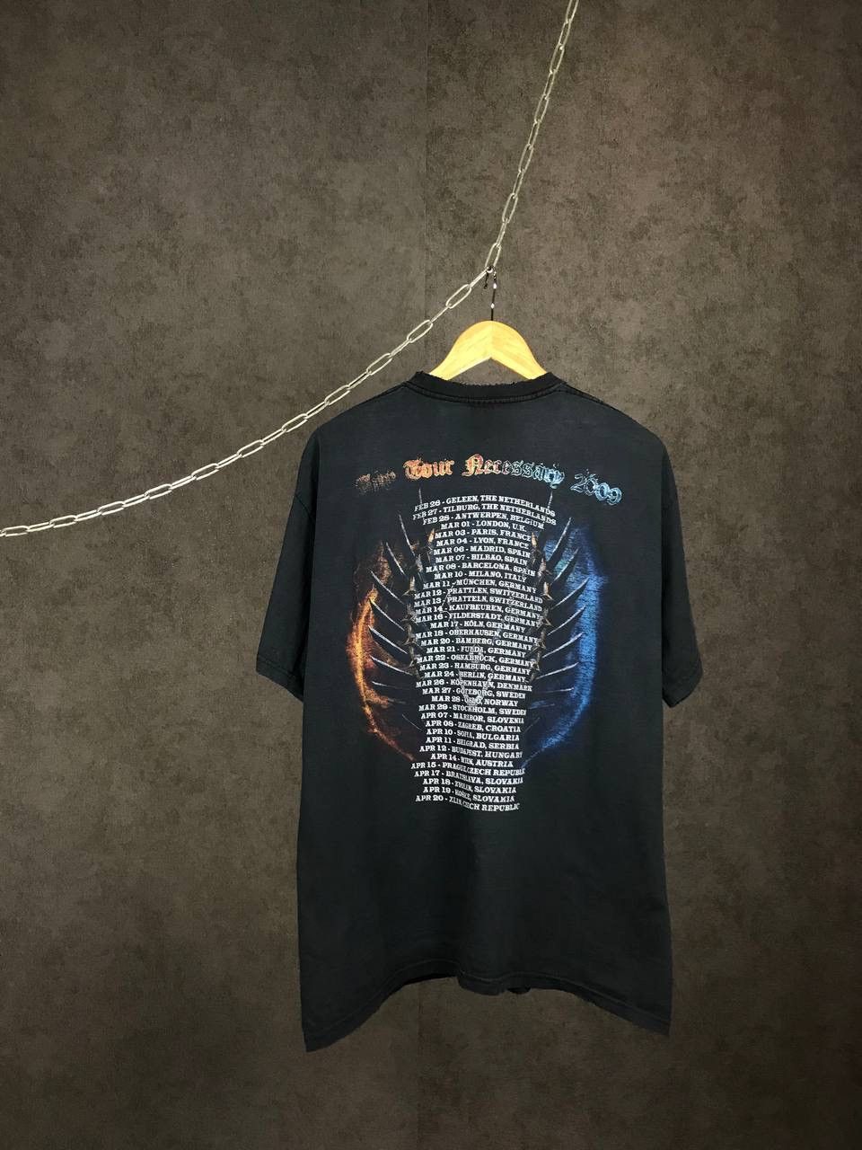 Band Tees × Vintage Hammer Fall 2009 vintage rock band distressed tour tee Size US XL / EU 56 / 4 - 2 Thumbnail