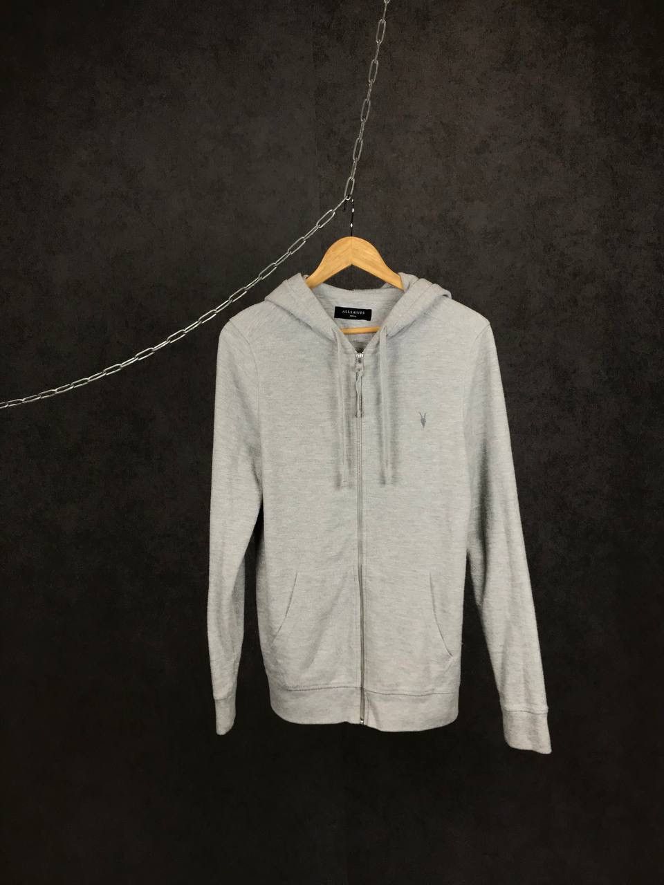 Allsaints Allsaints luxury streetwear gray zip hoodie Size US S / EU 44-46 / 1 - 1 Thumbnail