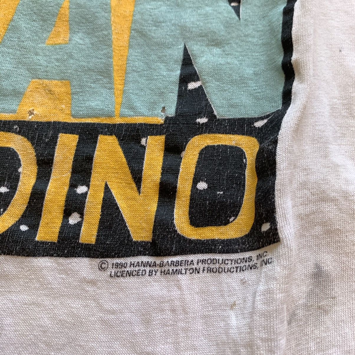 Cartoon Network Vintage 90s The Flintstones Cartoon Graphic T Shirt Rare Size US M / EU 48-50 / 2 - 3 Thumbnail
