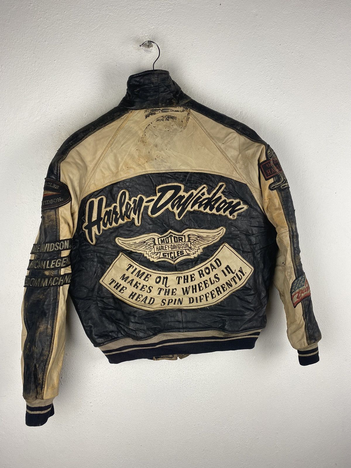Harley Davidson HARLEY DAVIDSON VINTAGE LEATHER JACKET Size US M / EU 48-50 / 2 - 5 Thumbnail