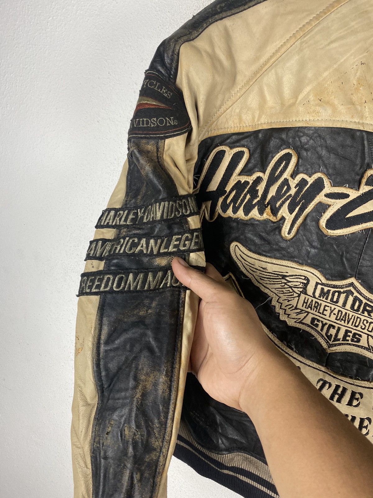 Harley Davidson HARLEY DAVIDSON VINTAGE LEATHER JACKET Size US M / EU 48-50 / 2 - 13 Thumbnail