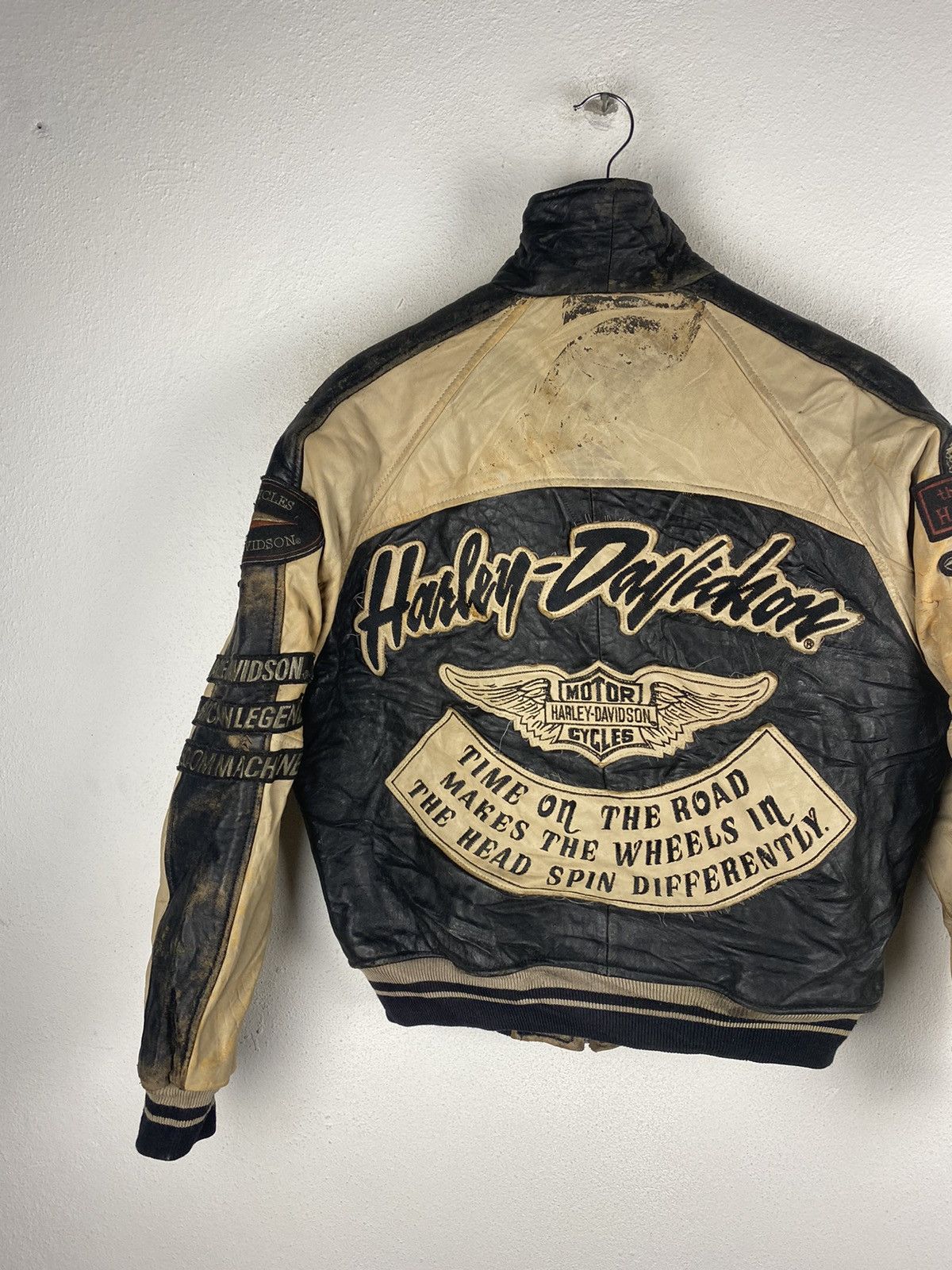 Harley Davidson HARLEY DAVIDSON VINTAGE LEATHER JACKET Size US M / EU 48-50 / 2 - 6 Thumbnail