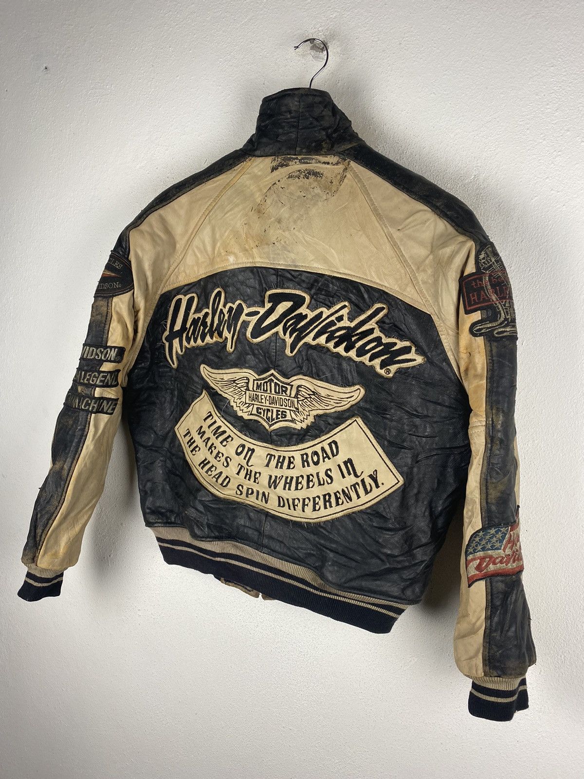 Harley Davidson HARLEY DAVIDSON VINTAGE LEATHER JACKET Size US M / EU 48-50 / 2 - 7 Thumbnail