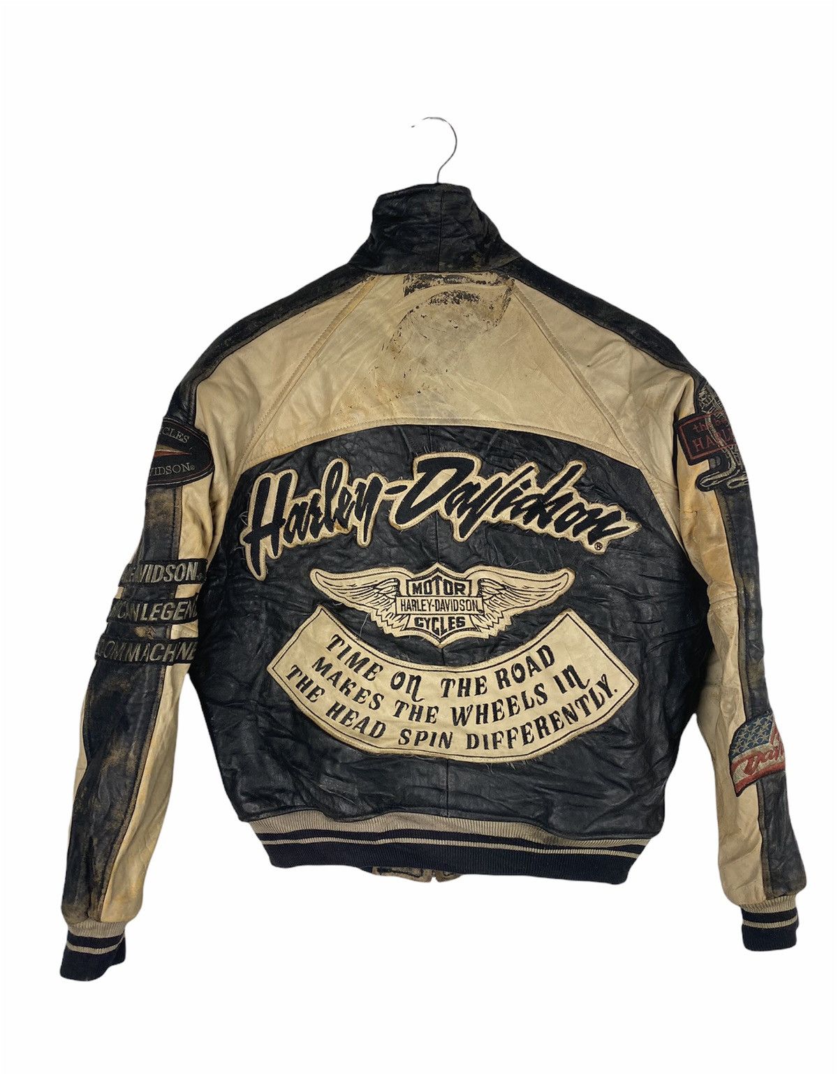 Harley Davidson HARLEY DAVIDSON VINTAGE LEATHER JACKET Size US M / EU 48-50 / 2 - 3 Thumbnail