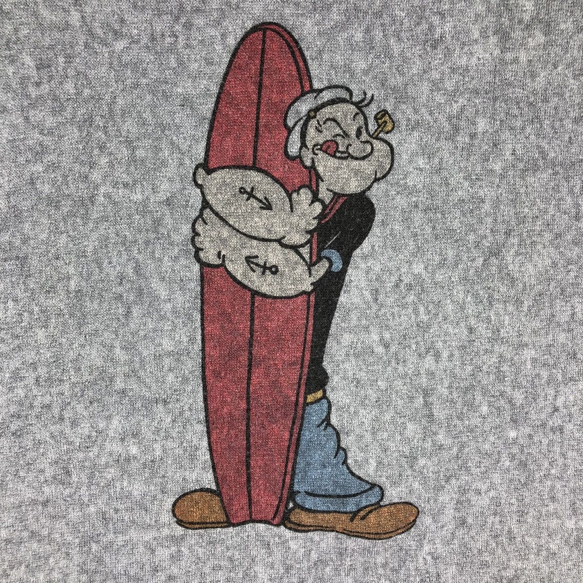 Anime × Cartoon Network × Vintage Vintage Popeye The Sailor Man Surfing Tee Size US L / EU 52-54 / 3 - 10 Thumbnail