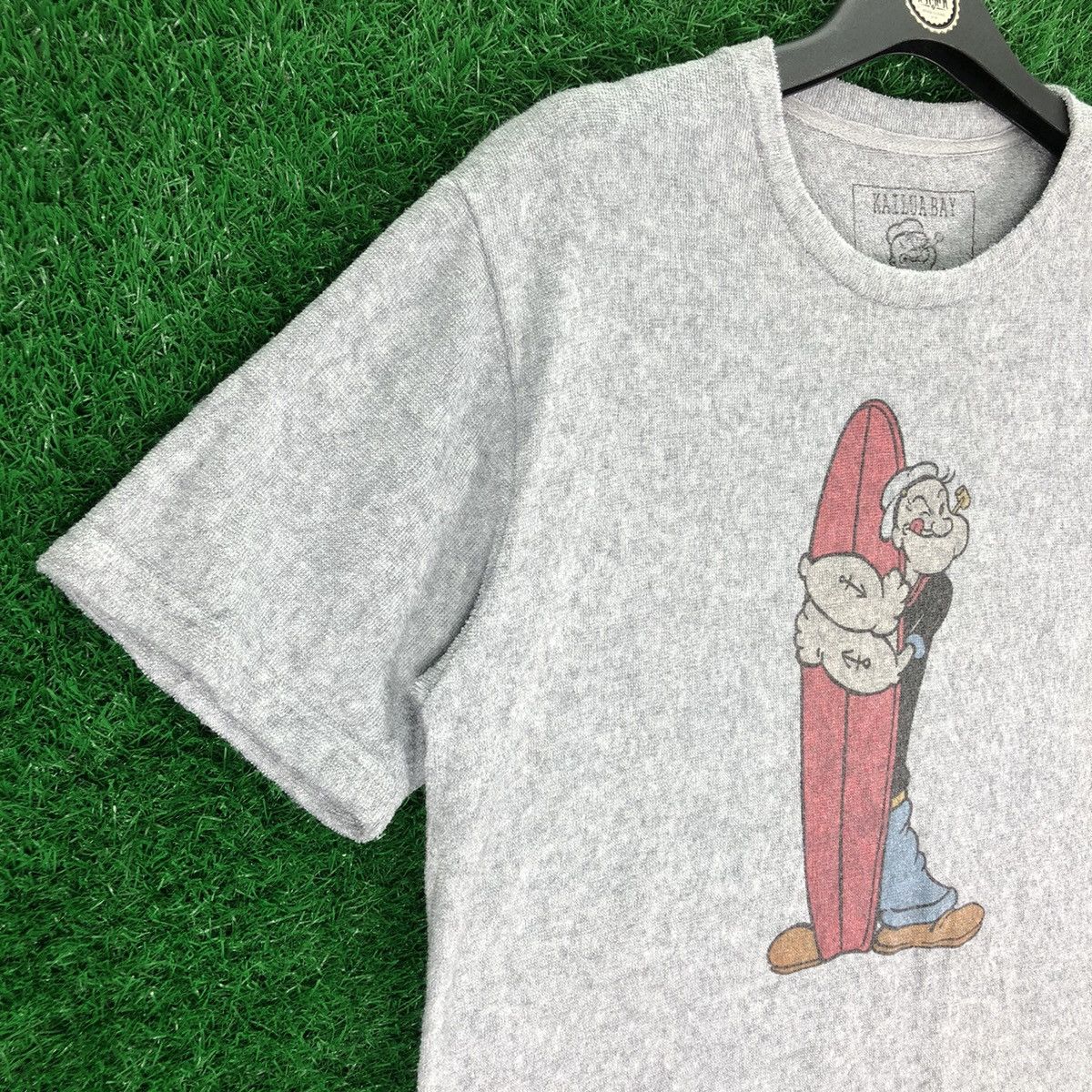 Anime × Cartoon Network × Vintage Vintage Popeye The Sailor Man Surfing Tee Size US L / EU 52-54 / 3 - 2 Thumbnail