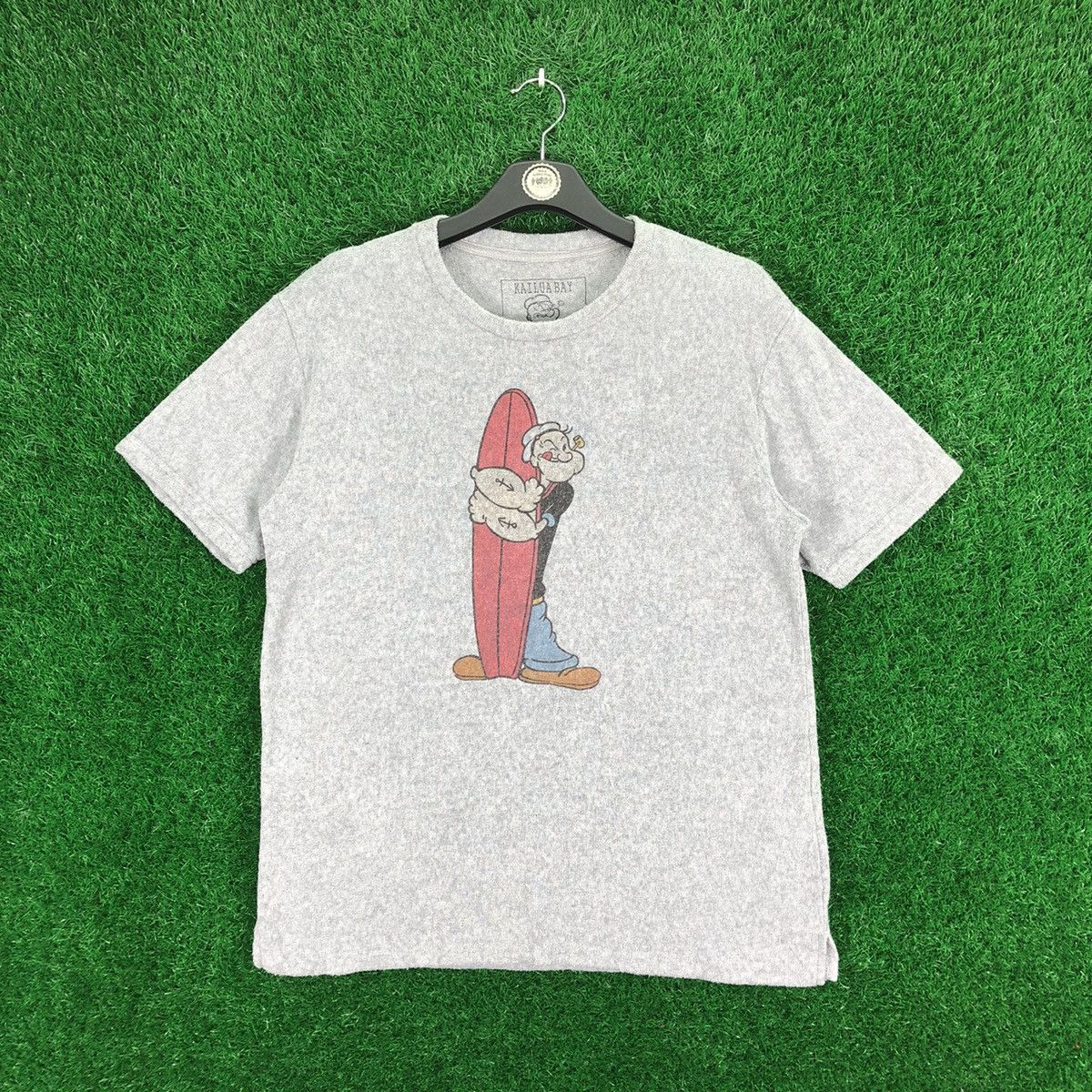 Anime × Cartoon Network × Vintage Vintage Popeye The Sailor Man Surfing Tee Size US L / EU 52-54 / 3 - 1 Thumbnail