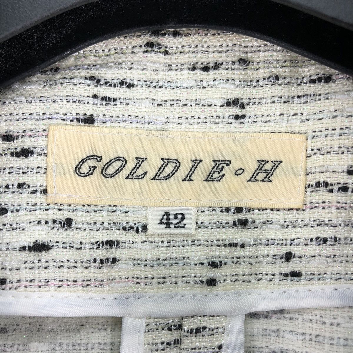 Vintage Vintage Tweed Cardigan Jacket Women by Goldie-H Size S / US 4 / IT 40 - 9 Thumbnail