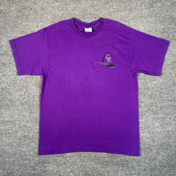 Vintage Colorado Rockies T-shirt Measurements : - Depop