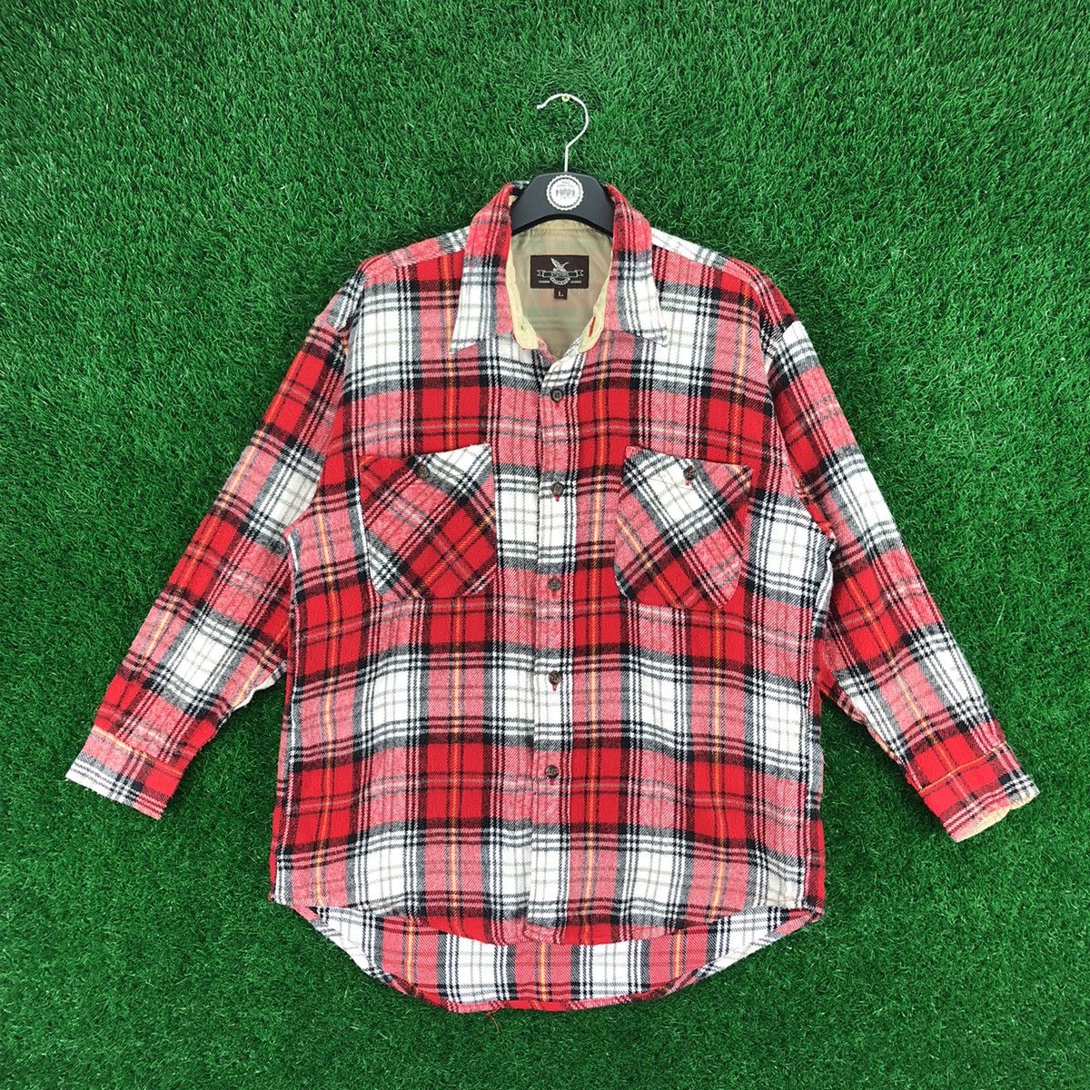 Flannel × Japanese Brand × Streetwear Plaid Check Flannel
