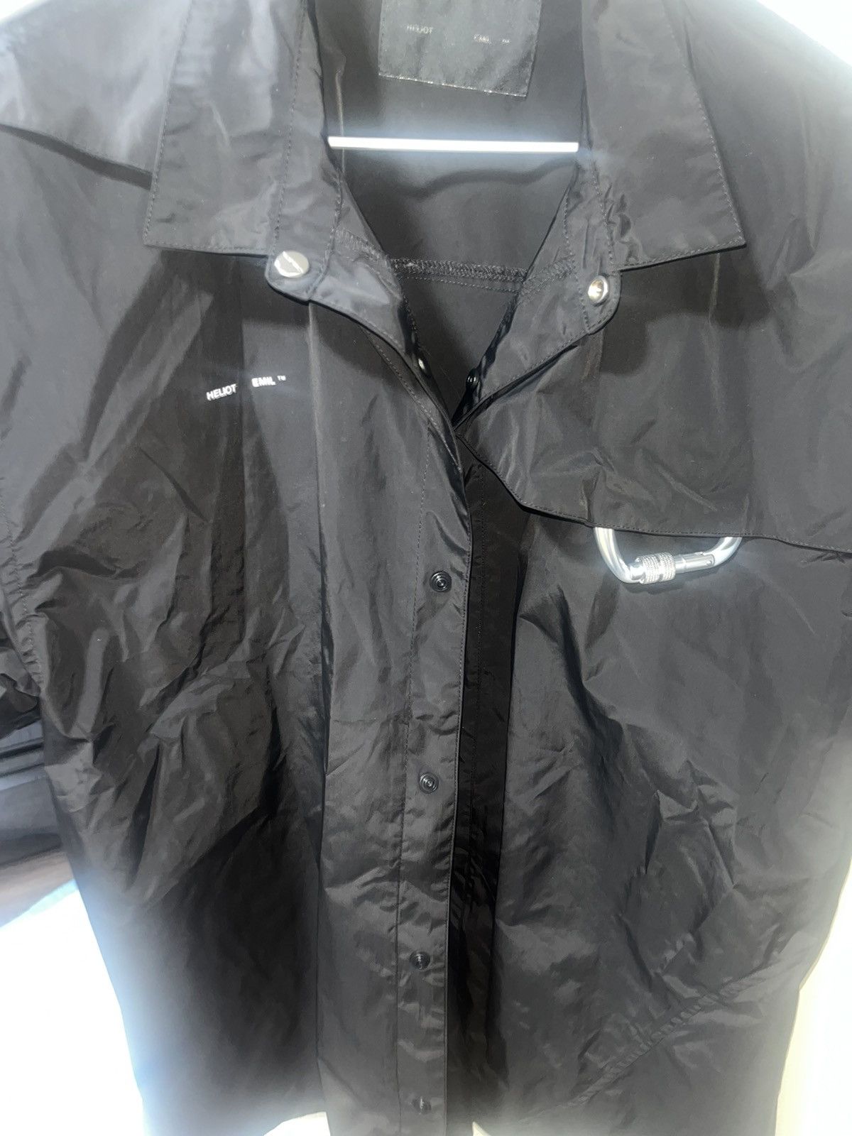 Heliot Emil Black Carabiner Shirt Size US L / EU 52-54 / 3 - 4 Thumbnail