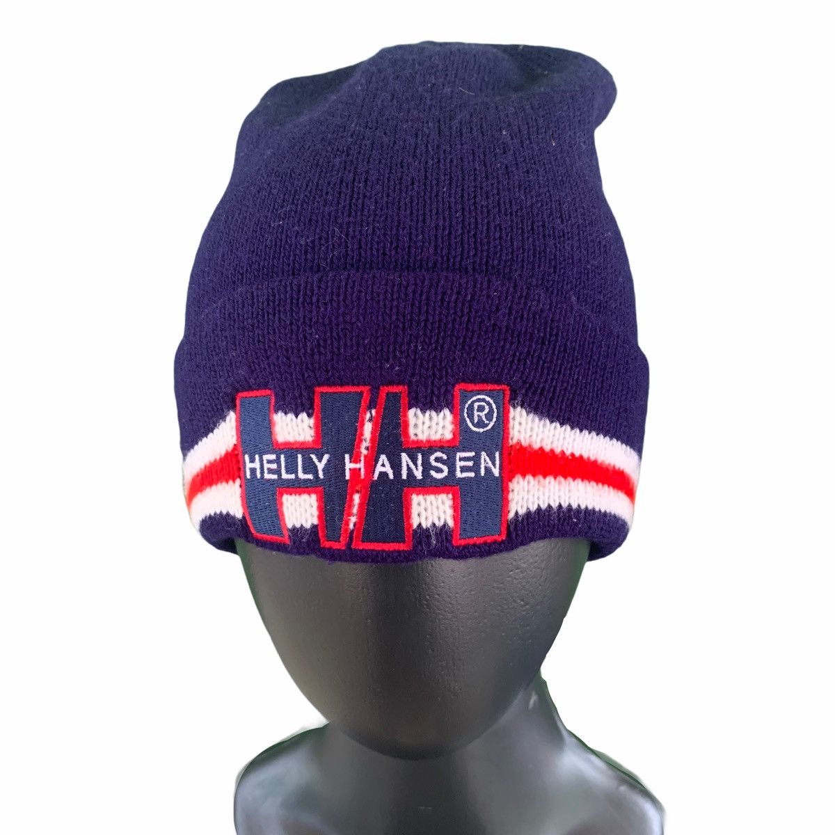 Helly Hansen × Vintage Vintage Helly Hansen Big Logo Beanie Hat Size ONE SIZE - 9 Thumbnail
