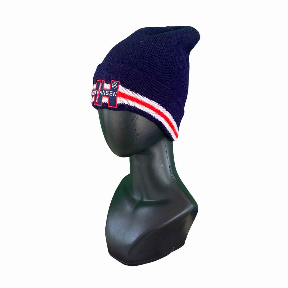 Helly Hansen × Vintage Vintage Helly Hansen Big Logo Beanie Hat Size ONE SIZE - 1 Thumbnail
