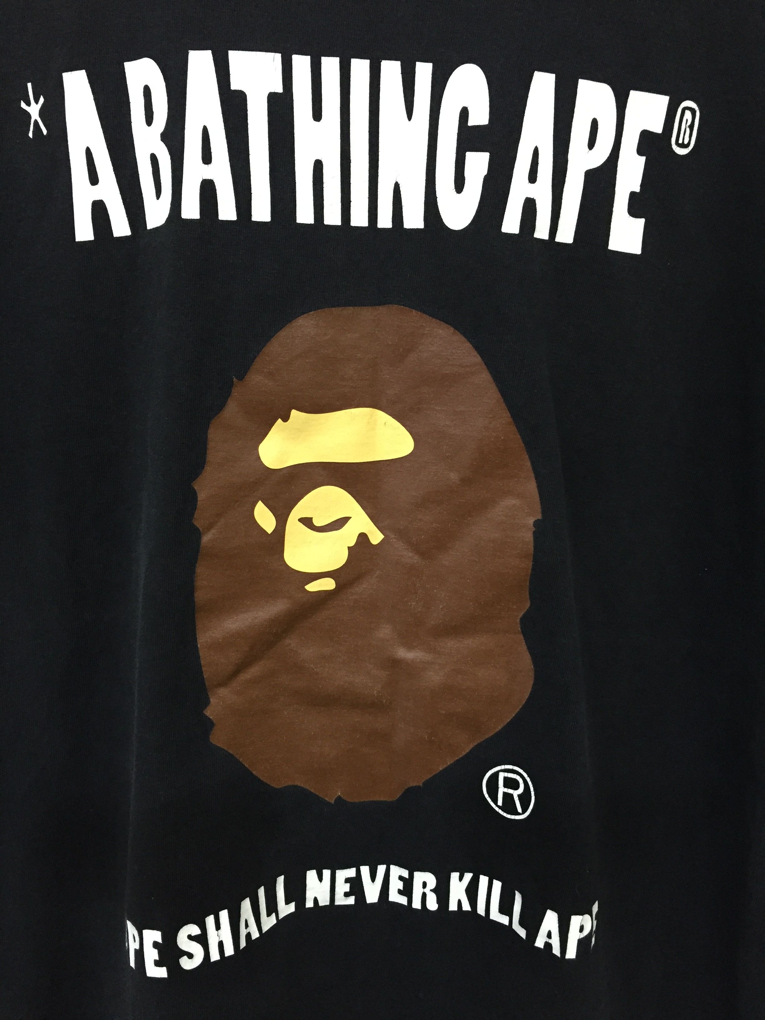 Bape 2005 " Aprimal Apearel" tag Bape Head Big Logo Size US M / EU 48-50 / 2 - 3 Thumbnail