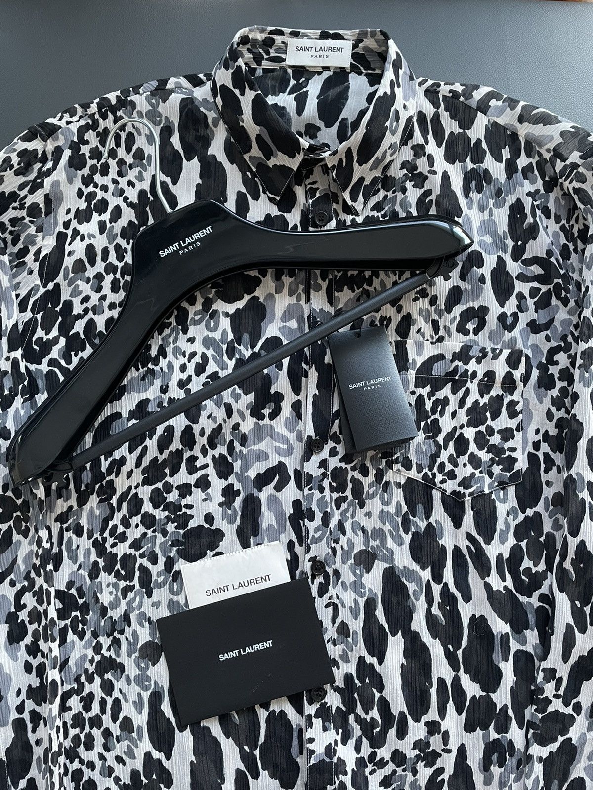 Saint Laurent Paris Rare $1,500 Brand NEW Sold Out Super Runway Silk Shirt Size US M / EU 48-50 / 2 - 2 Thumbnail