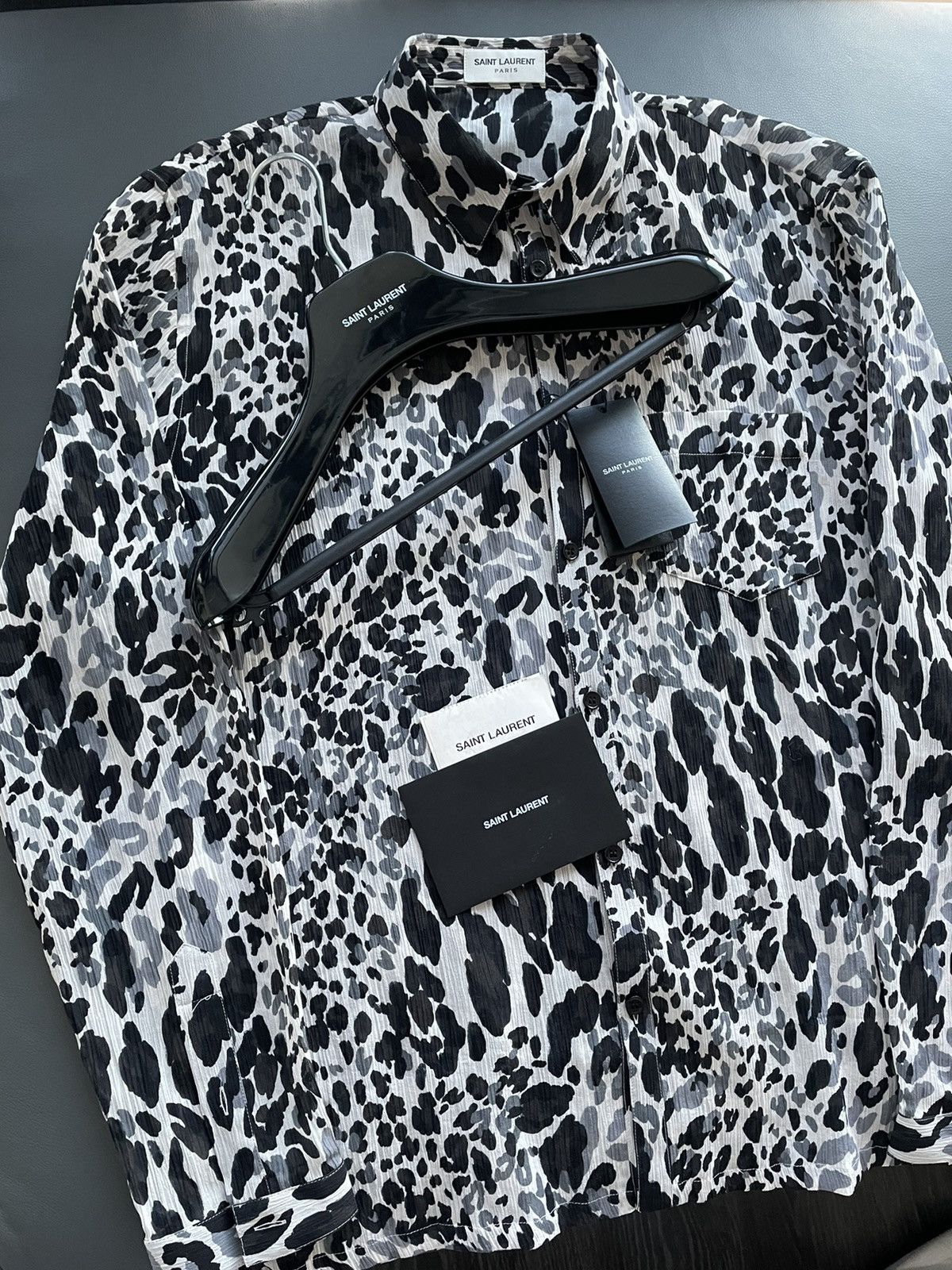 Saint Laurent Paris Rare $1,500 Brand NEW Sold Out Super Runway Silk Shirt Size US M / EU 48-50 / 2 - 23 Thumbnail