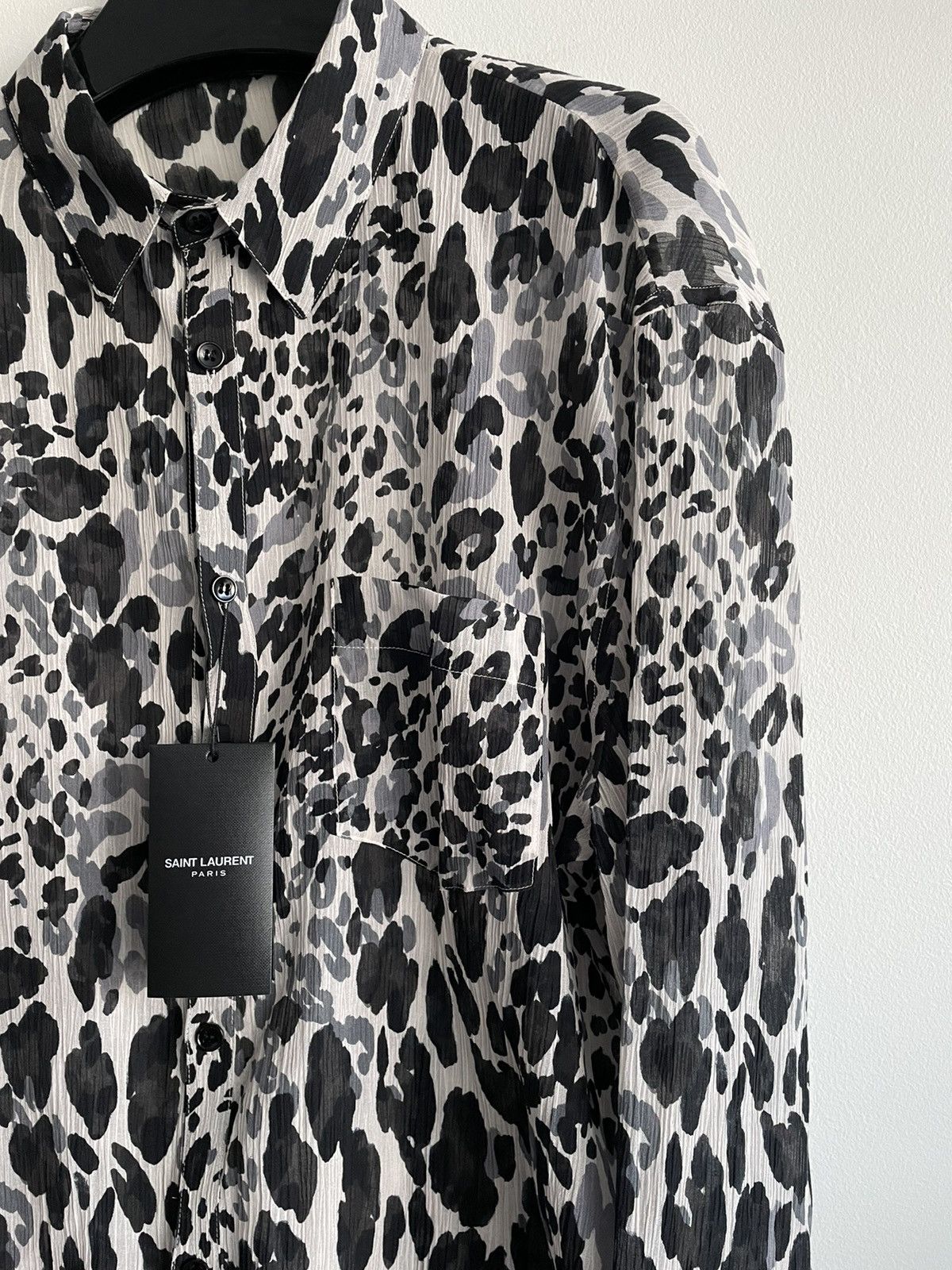 Saint Laurent Paris Rare $1,500 Brand NEW Sold Out Super Runway Silk Shirt Size US M / EU 48-50 / 2 - 13 Thumbnail