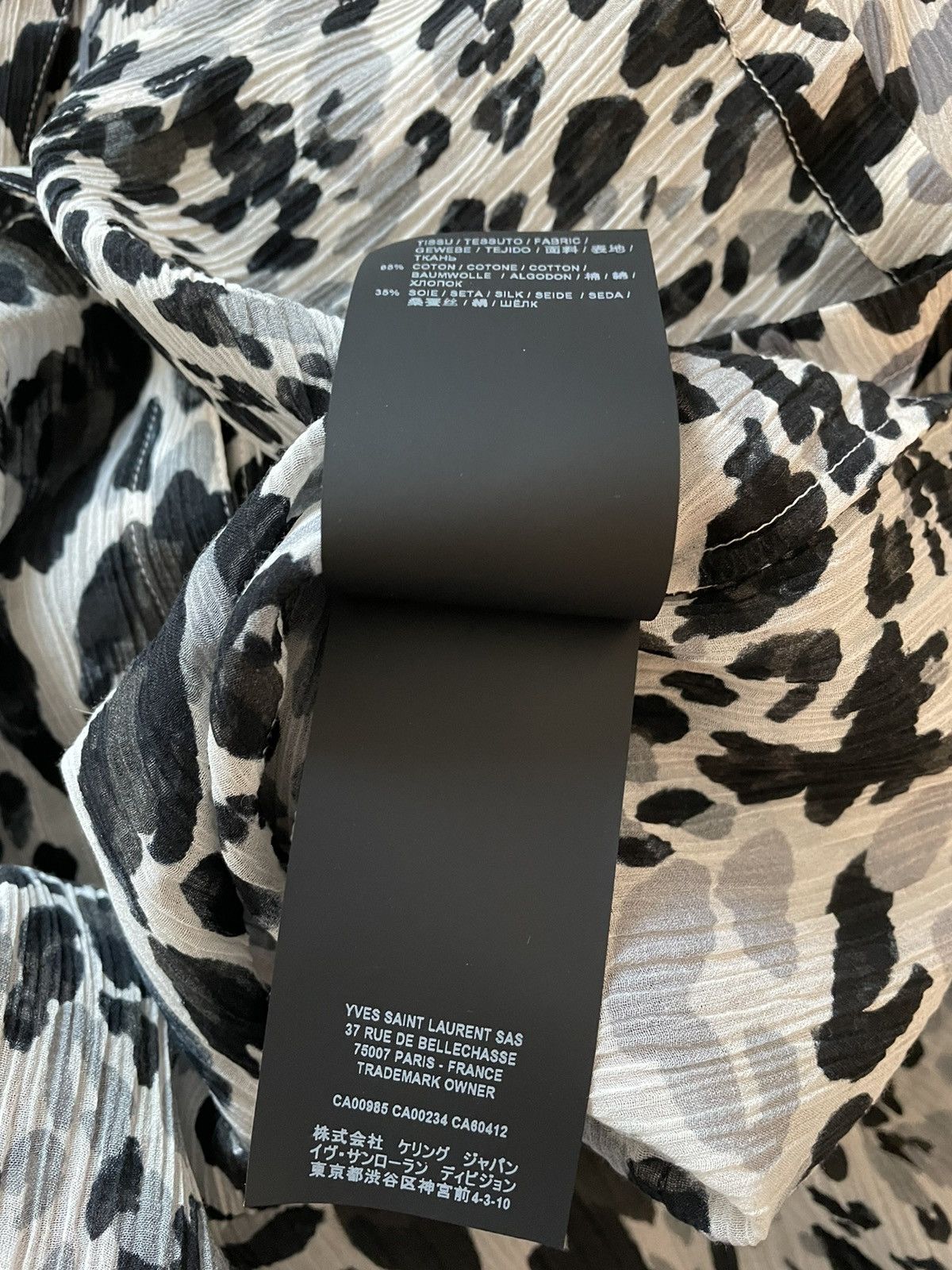 Saint Laurent Paris Rare $1,500 Brand NEW Sold Out Super Runway Silk Shirt Size US M / EU 48-50 / 2 - 10 Thumbnail