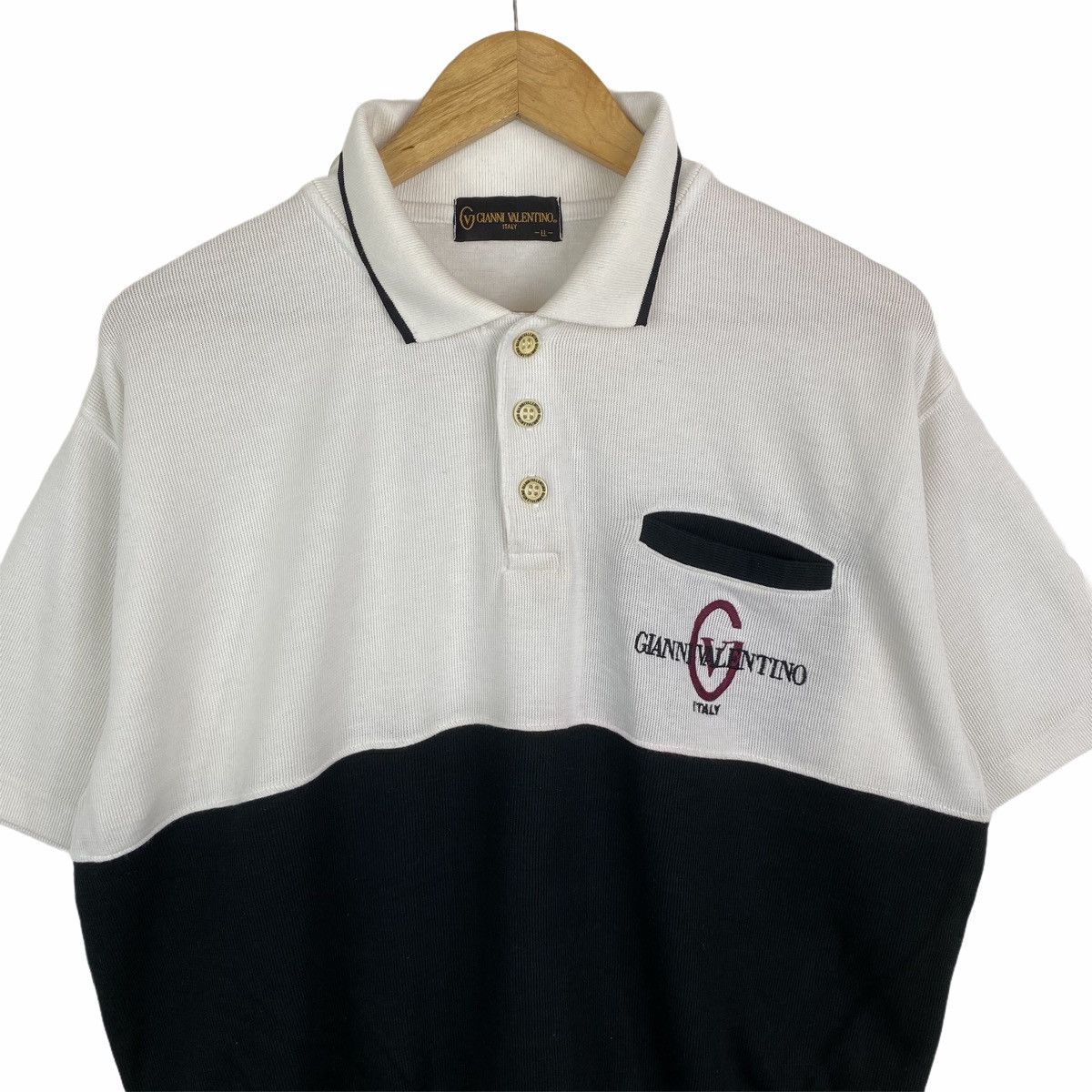 Gianni Valentino × Valentino × Vintage Vintage GIANNI VALENTINO Italy Small Logo Polos Sweatshirt Size US L / EU 52-54 / 3 - 3 Thumbnail