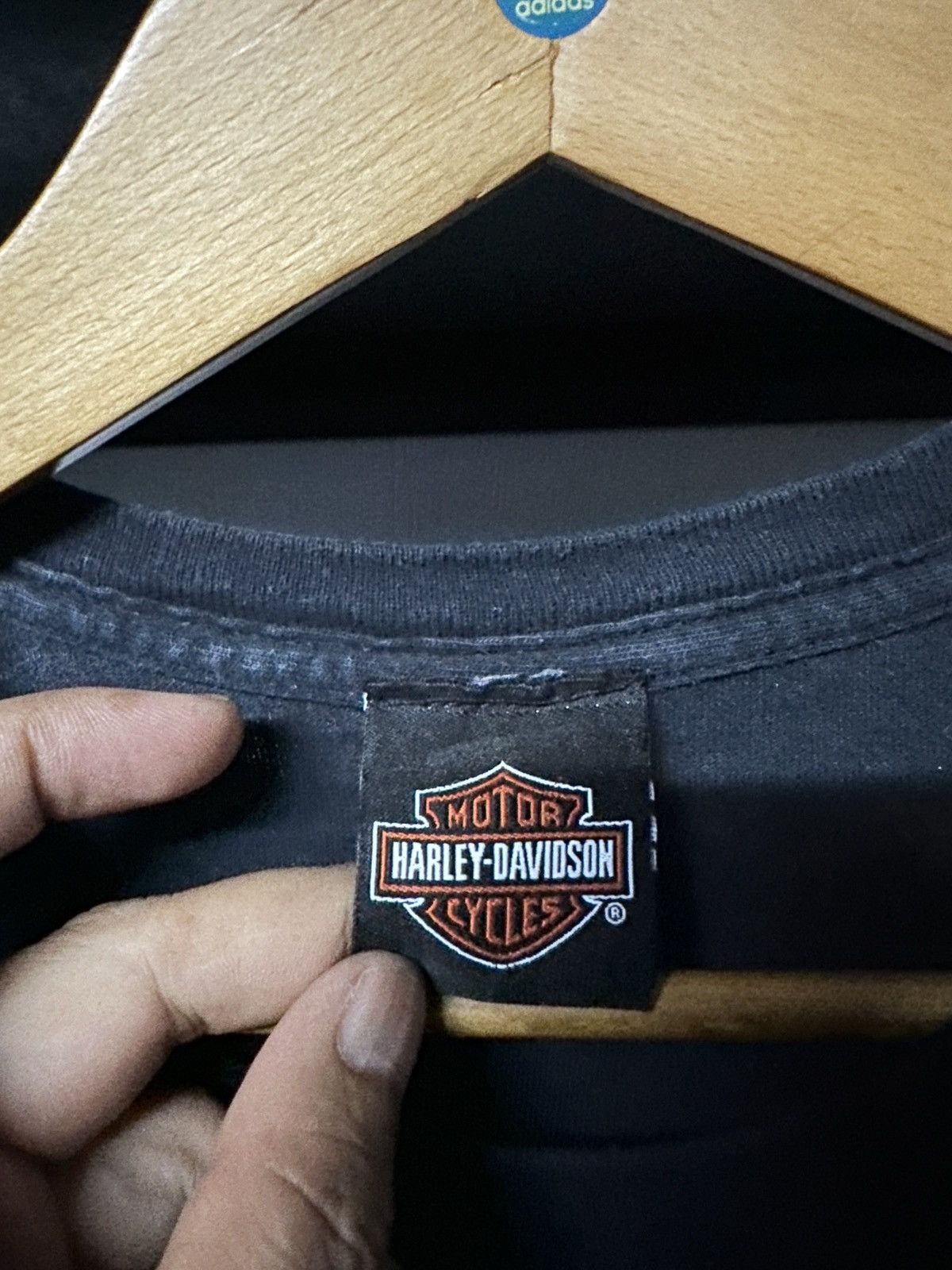 Harley Davidson × The Rolling Stones × Vintage Vintage Rolling Stone X Harley Davidson Pocket Faded Tee Size US XL / EU 56 / 4 - 5 Thumbnail