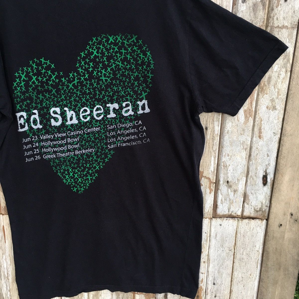 Band Tees Vintage Faded Y2K Ed Sheeran ERD GRUNGE THRASHED TEE Size US L / EU 52-54 / 3 - 4 Thumbnail