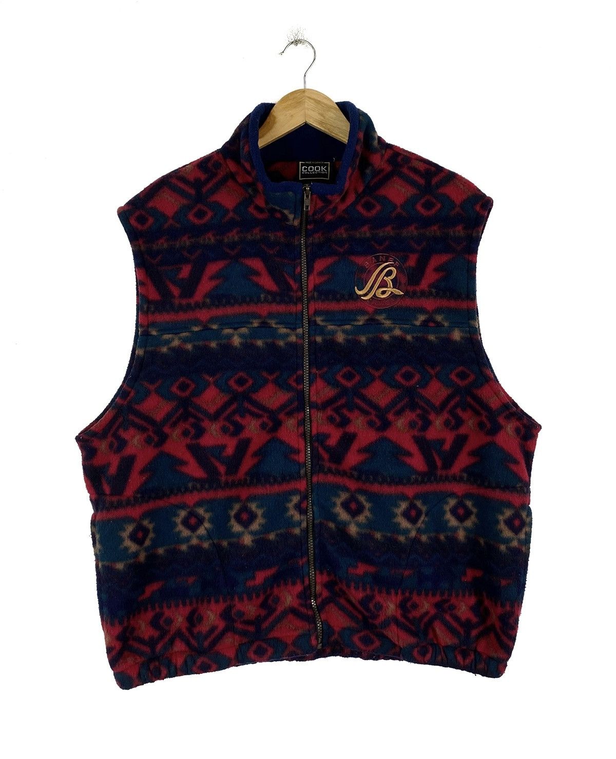 Native × Vintage Vintage BANFF Canada Navajo Abstract Fleece Vest Jacket Size US L / EU 52-54 / 3 - 1 Thumbnail
