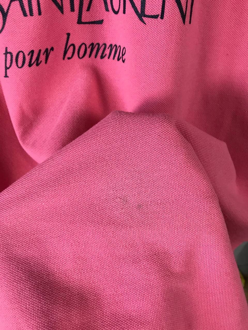Yves Saint Laurent YSL Yves Saint Laurent luxury big logo polo tee Size US L / EU 52-54 / 3 - 7 Thumbnail