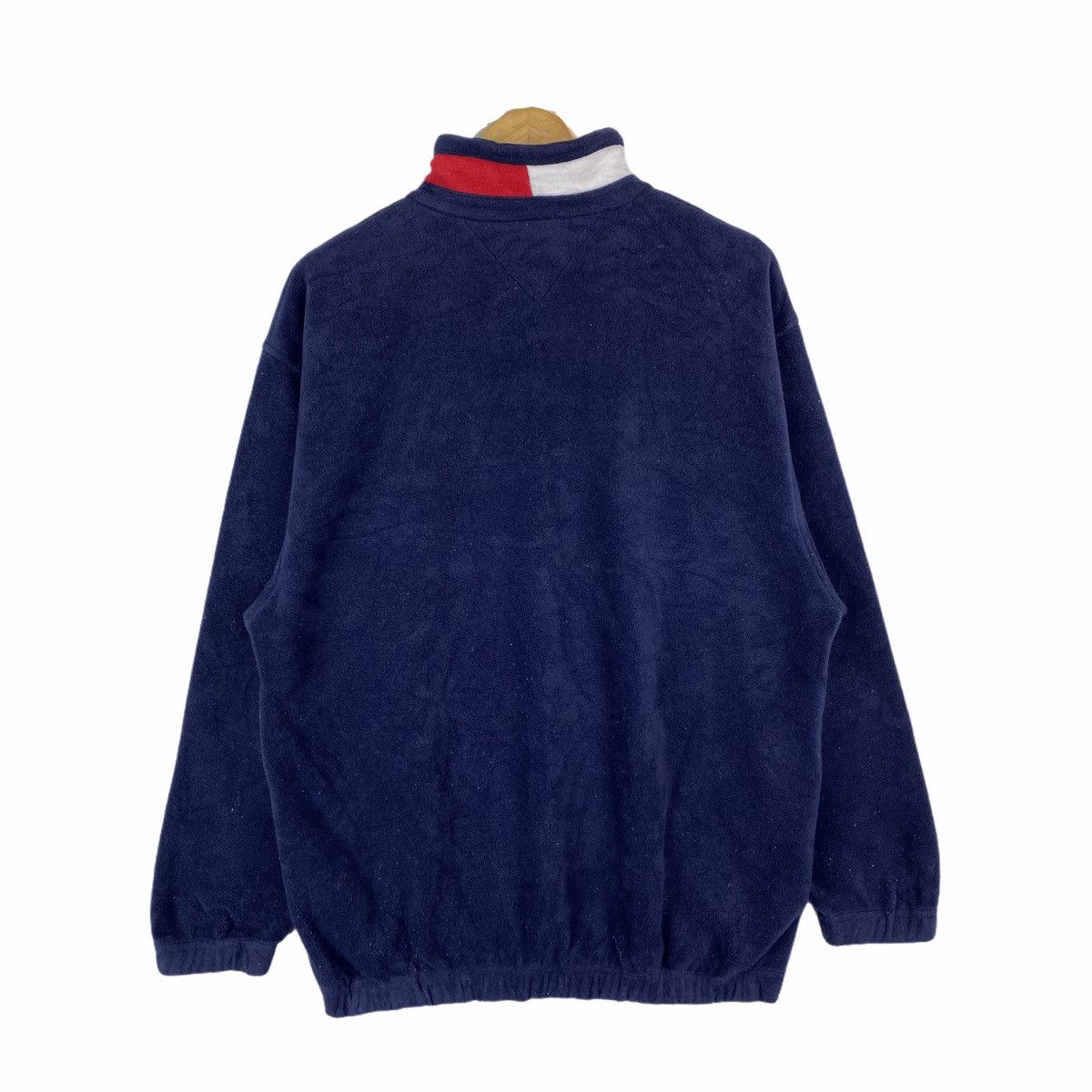 Tommy Hilfiger × Vintage TOMMY HILFIGER Small Logo Fleece Half Zipper Sweatshirt Size US L / EU 52-54 / 3 - 2 Thumbnail